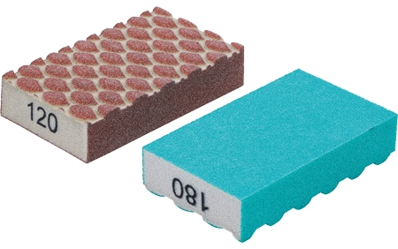 BGS TECHNIC Schleifschwamm-Satz, 80812, K120/K180, 2-teilig