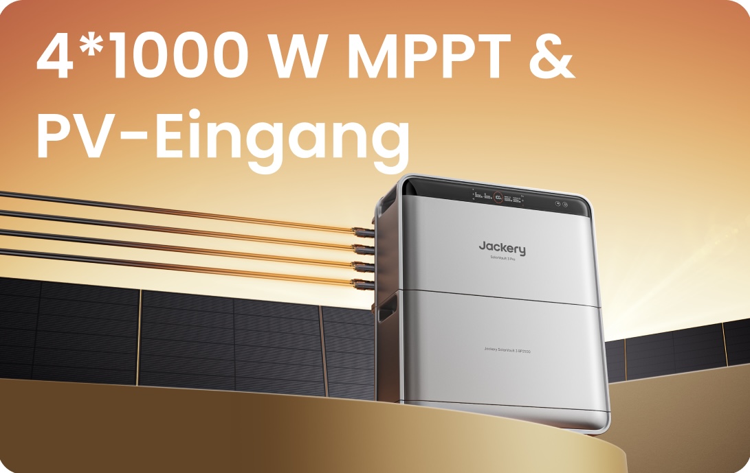 Balkonkraftwerk JACKERY SolarVault 3 Pro und Erweiterungsakku JACKERY JA BP2500 Balkonkraftwerk JACKERY SolarVault 3 Pro und Erweiterungsakku JACKERY JA BP2500