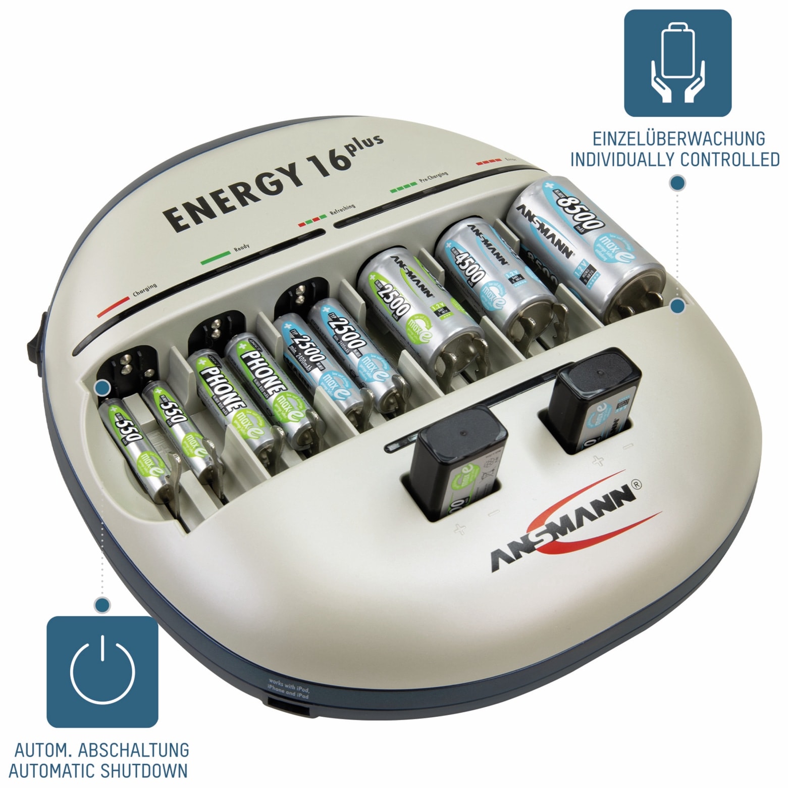 ANSMANN Ladegerät, Energy 16 plus ANSMANN Ladegerät, Energy 16 plus