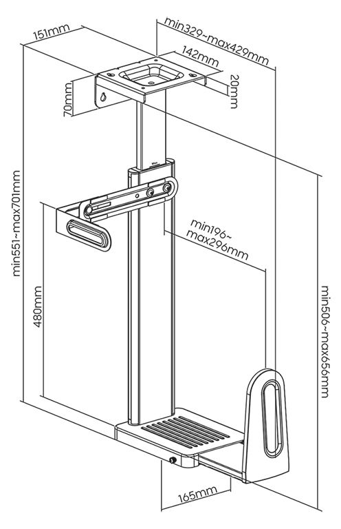 LOGILINK PC-Halterung EO0073