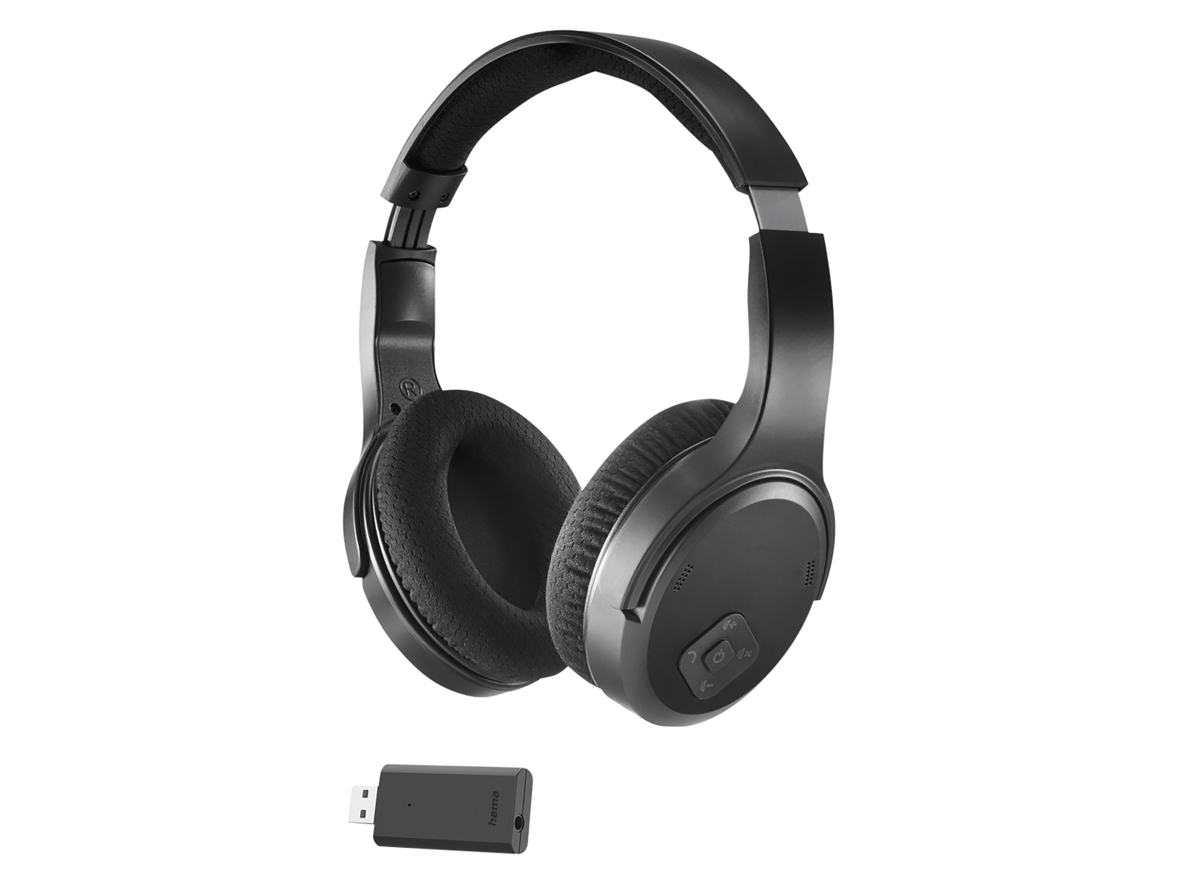 Fernseh-Kopfhörer HAMA, Over-Ear, Bluetooth, 2,4 GHz Dongle
