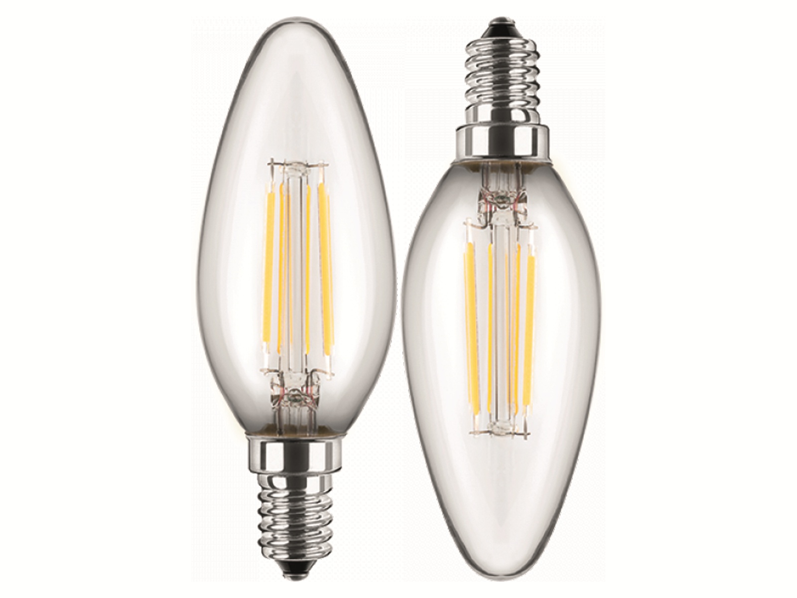 BLULAXA LED-Lampe 49060 Kerze, E14, EEK: F, 4,5 W, 470 lm, 2700 K, 2 Stück