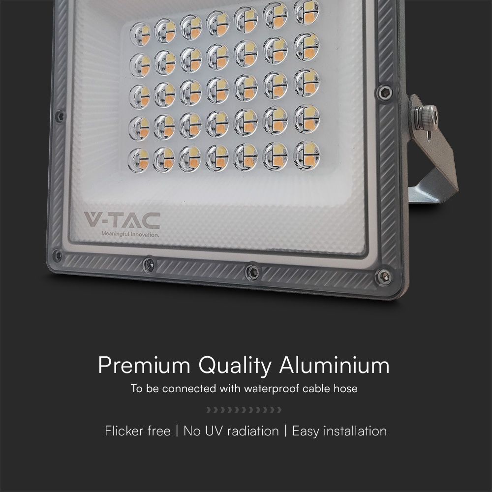 V-TAC LED-Fluter, VT-44030, EEK: F, 30 W, 2350lm, IP65, CCT, gr