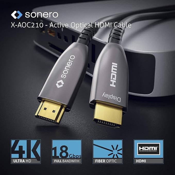 SONERO Aktives HDMI Kabel X-AOC210-300, AOC Extender Kabel 4K, 30m SONERO Aktives HDMI Kabel X-AOC210-300, AOC Extender Kabel 4K, 30m