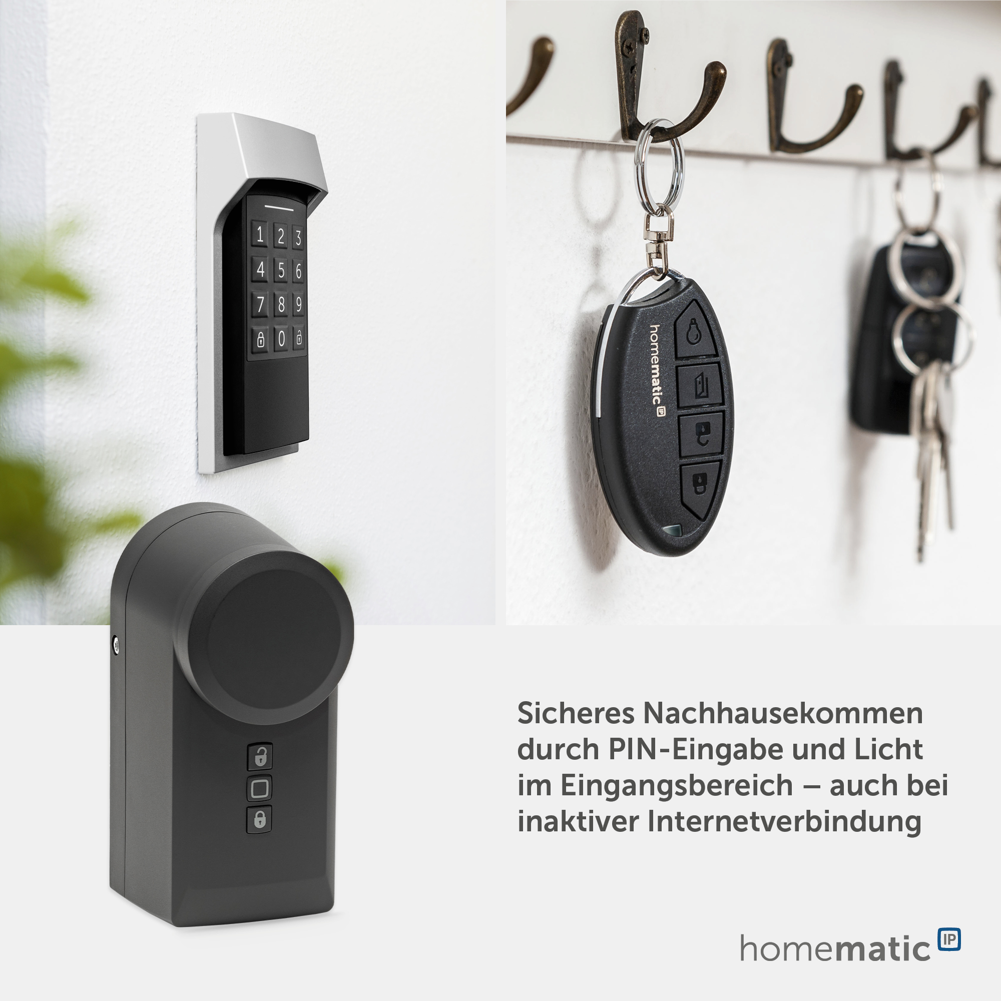 HOMEMATIC IP Türschlossantrieb 160555A0, anthrazit HOMEMATIC IP Türschlossantrieb 160555A0, anthrazit