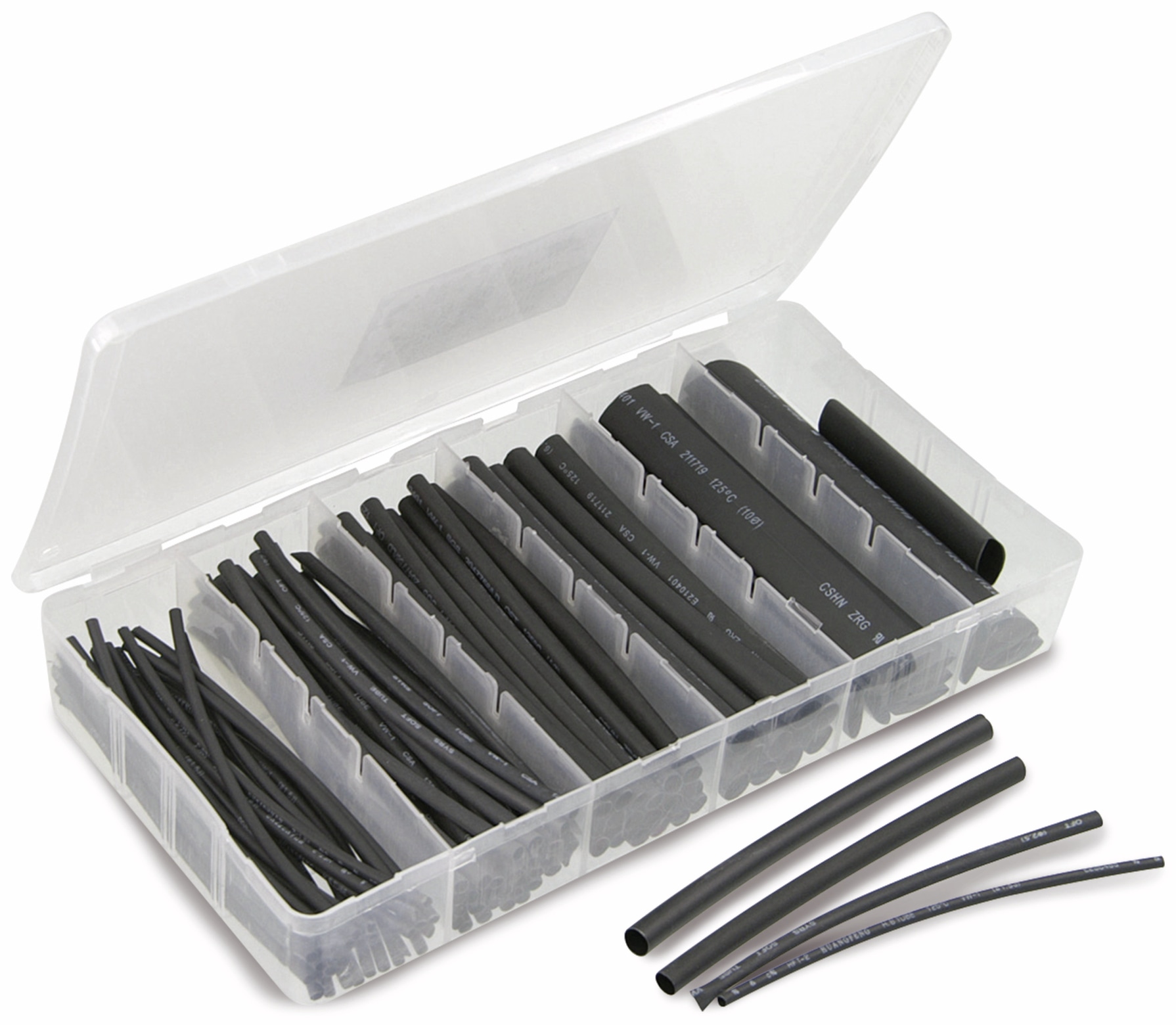 Schrumpfschlauch-Sortiment, schwarz Schrumpfschlauch-Sortiment, schwarz