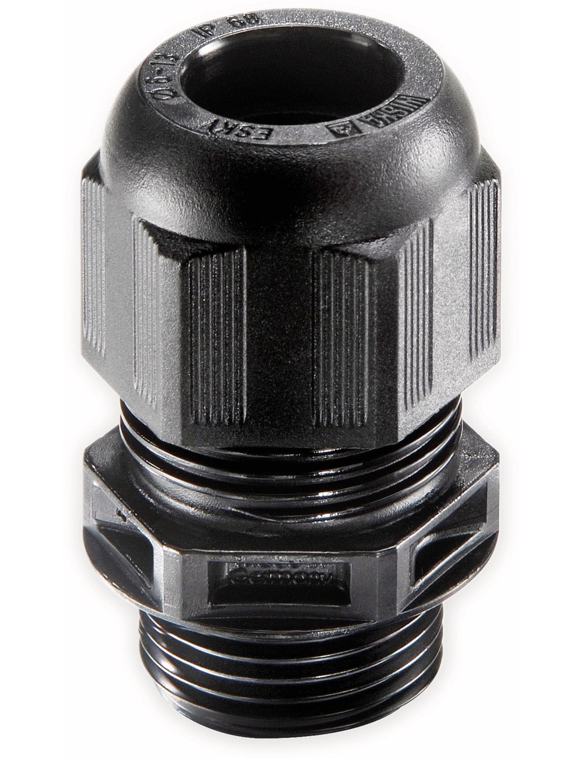 WISKA Kabelverschraubung, 10066124, ESKV 32, M 32x1,5, metrisch, Schwarz