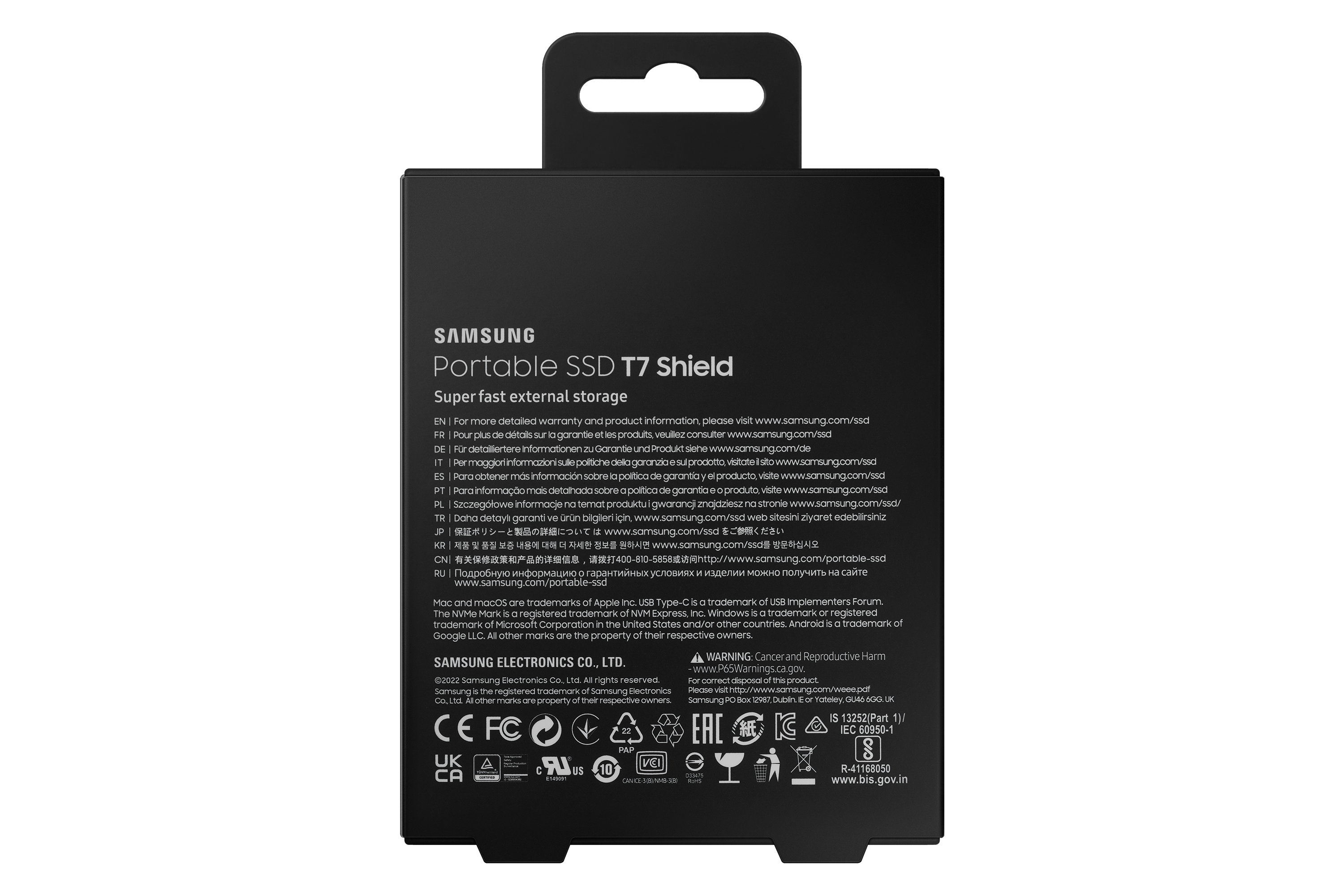 SAMSUNG Externe SSD Portable T7 Shield 2 TB schwarz SAMSUNG Externe SSD Portable T7 Shield 2 TB schwarz