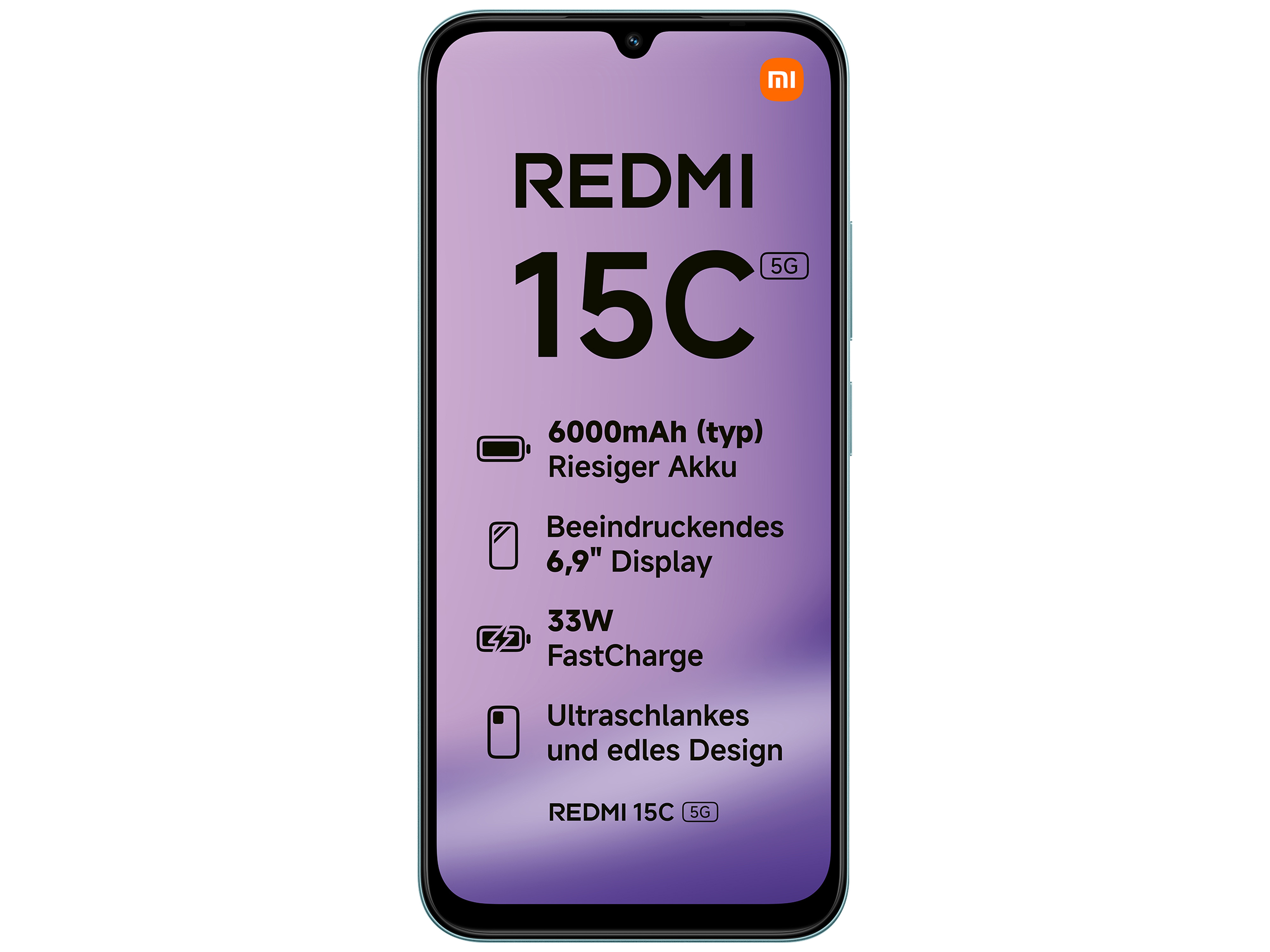 XIAOMI Smartphone Redmi 15C 5G 128GB mint green