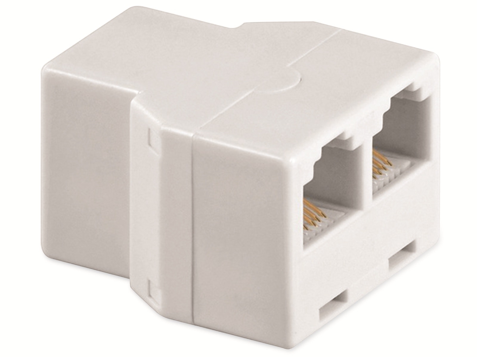 GOOBAY ISDN T-Adapter, 3x RJ11 Buchse, weiß GOOBAY ISDN T-Adapter, 3x RJ11 Buchse, weiß