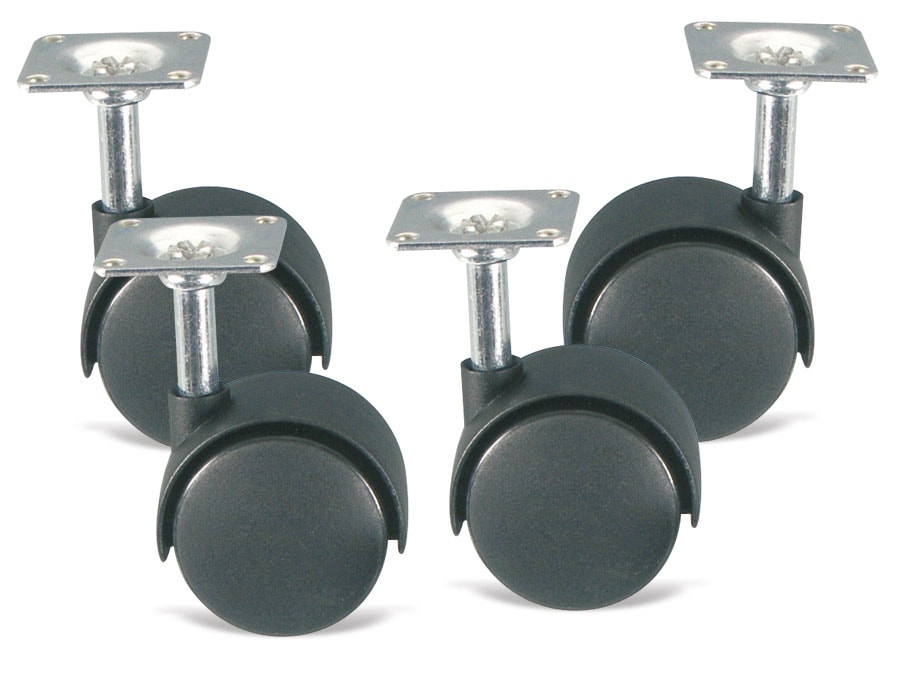 Laufrollen-Set mit 2 Lenkrollen Laufrollen-Set mit 2 Lenkrollen