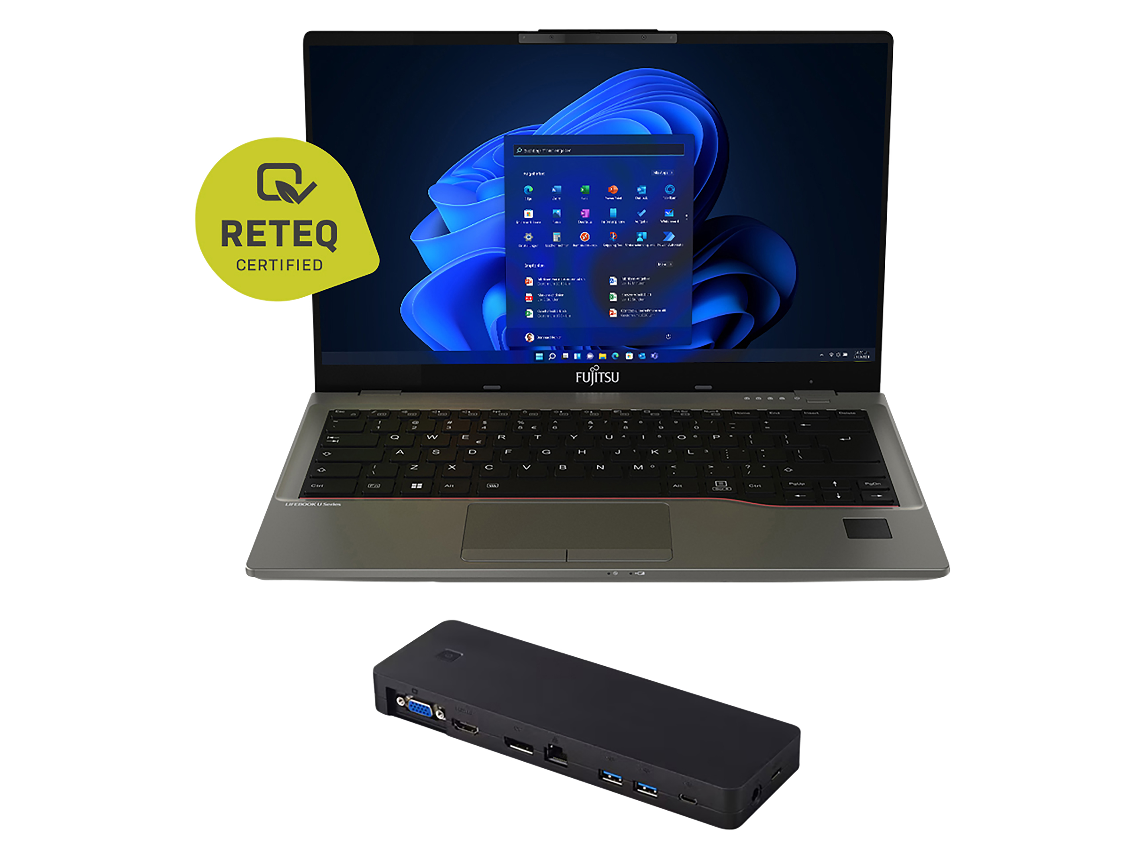 FUJITSU Notebook Lifebook U7412, 35,56 cm (14"), 16GB, 512GB, Win11Pro, refurbished FUJITSU Notebook Lifebook U7412, 35,56 cm (14"), 16GB, 512GB, Win11Pro, refurbished