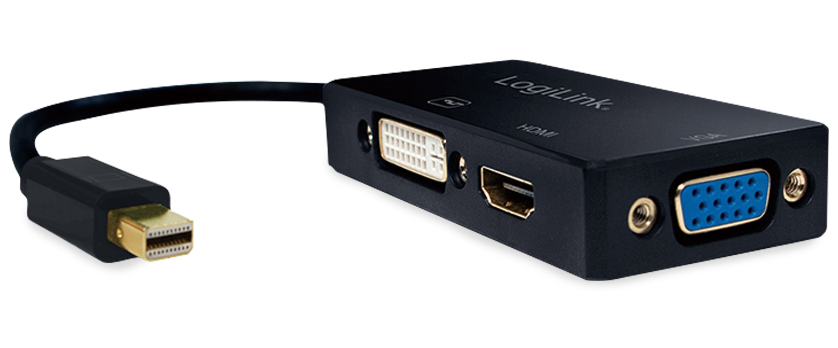 LOGILINK Mini-DisplayPort-Adapter CV0109, DVI, HDMI, VGA LOGILINK Mini-DisplayPort-Adapter CV0109, DVI, HDMI, VGA