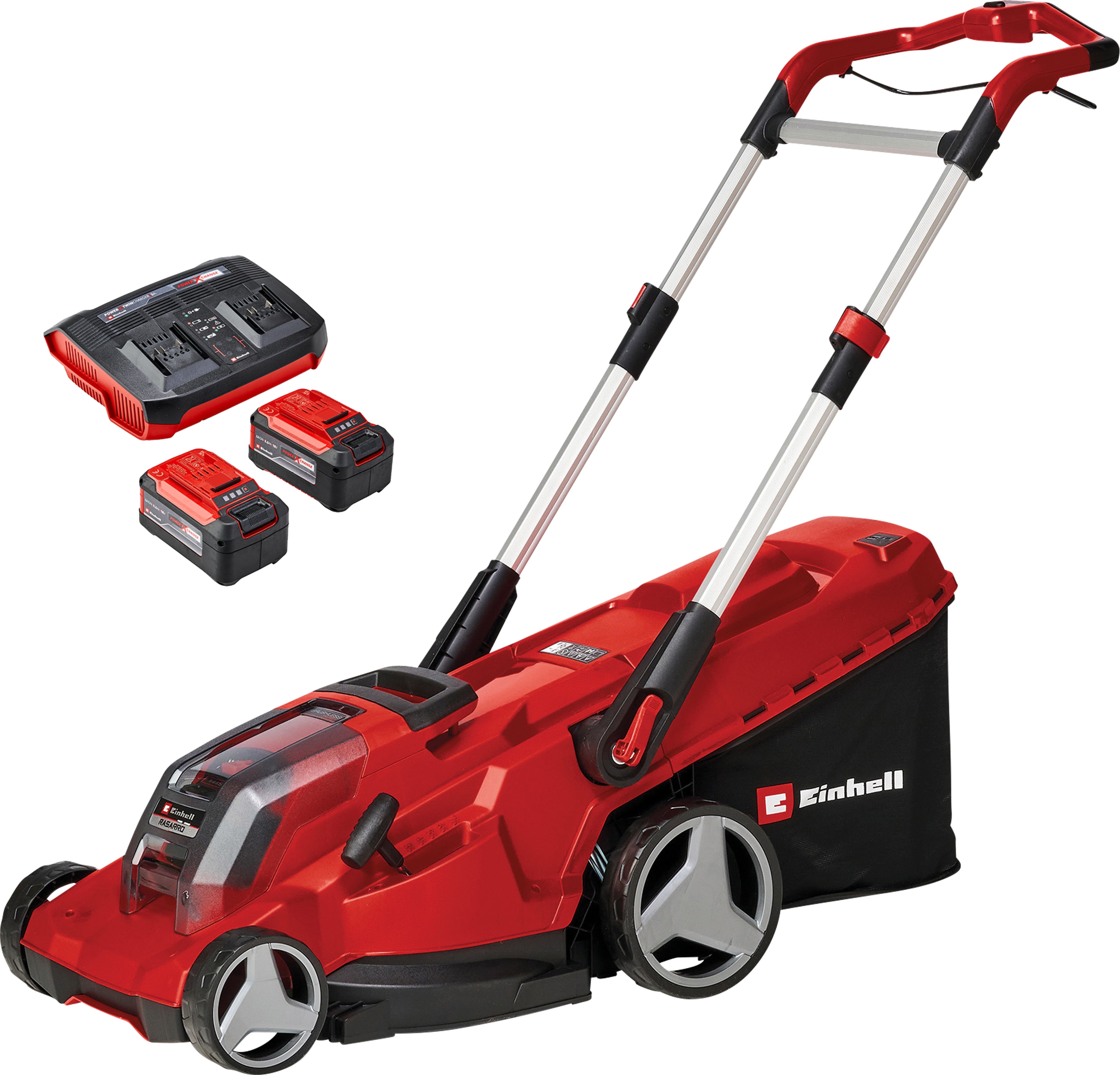 EINHELL PROFESSIONAL Akku-Rasenmäher RASARRO 36/42, 2x5,2 Ah Akkus + Twin-Ladegerät EINHELL Akku-Rasenmäher RASARRO 36/42, 2x5,2 Ah Akkus + Twin-Ladegerät