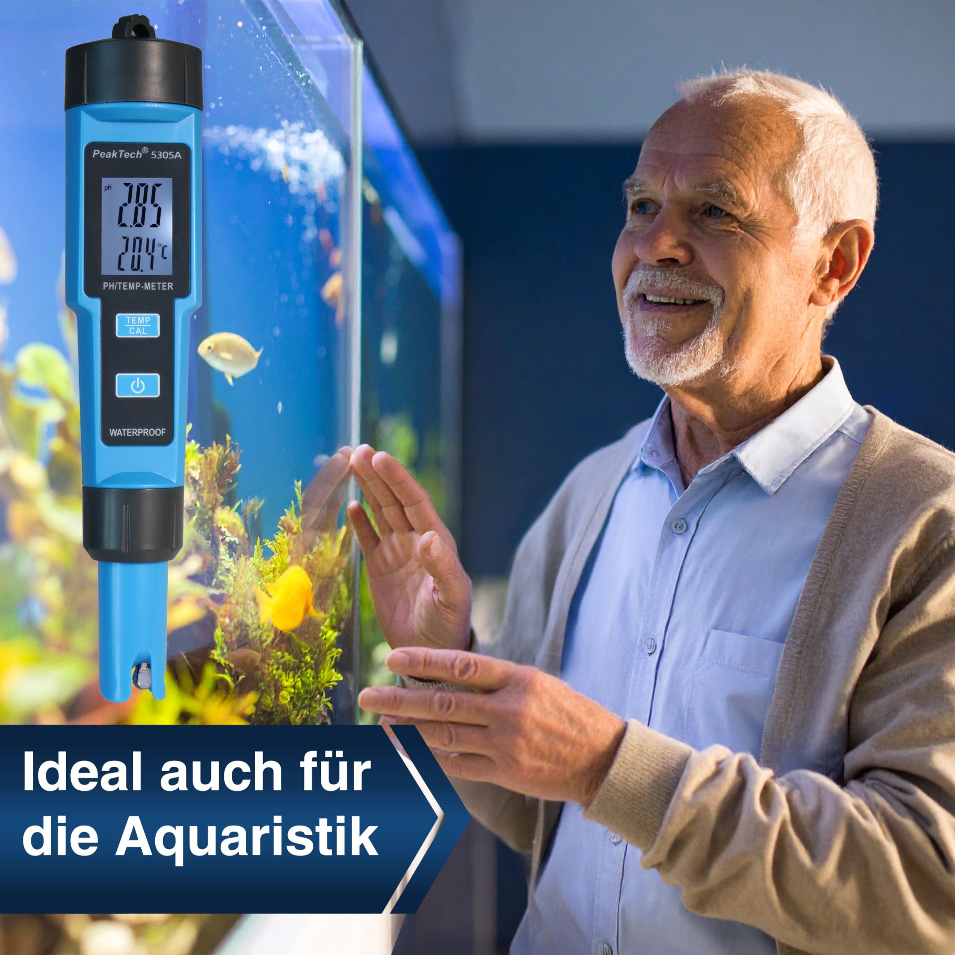 PEAKTECH PH-Messgerät in Stiftform, P 5305 A, 0... 14 PH