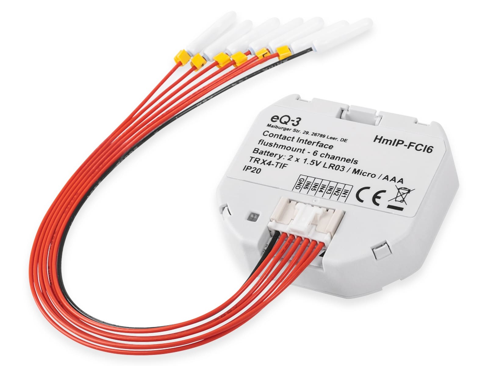 HOMEMATIC IP Smart Home 153501A0 Kontakt-Schnittstelle Unterputz, 6-fach HOMEMATIC IP Smart Home 153501A0 Kontakt-Schnittstelle Unterputz, 6-fach