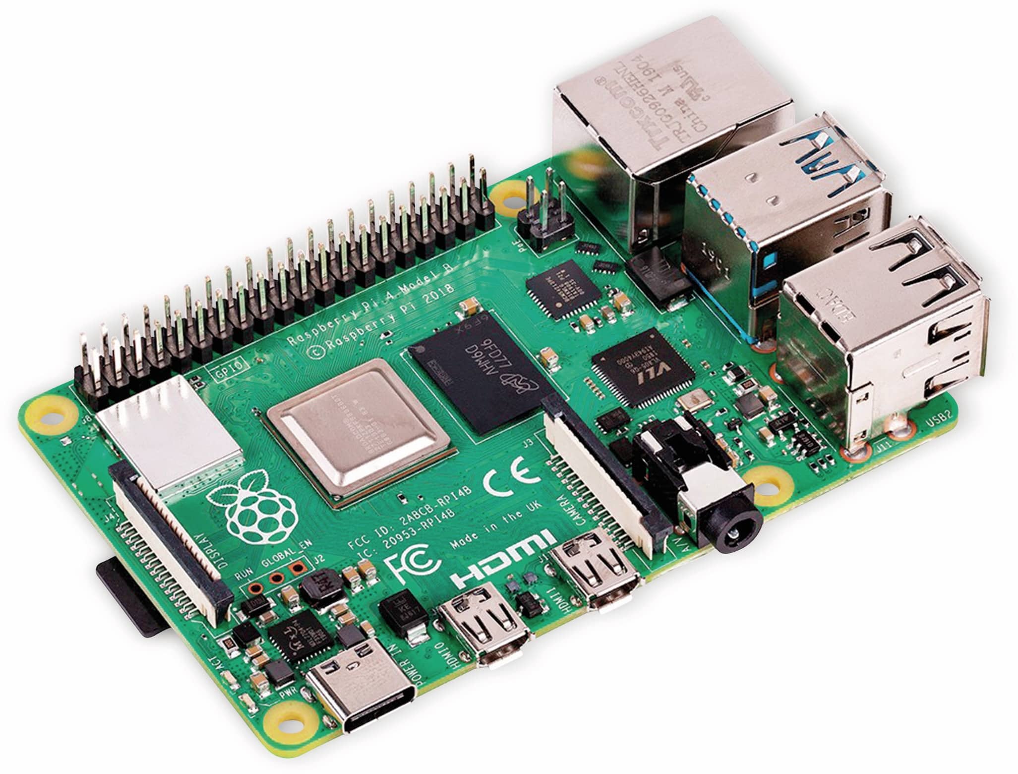 Raspberry Pi Bundle, Pi 4 Model B 2GB + Kameramodul V2 Raspberry Pi Bundle, Pi 4 Model B 2GB + Kameramodul V2