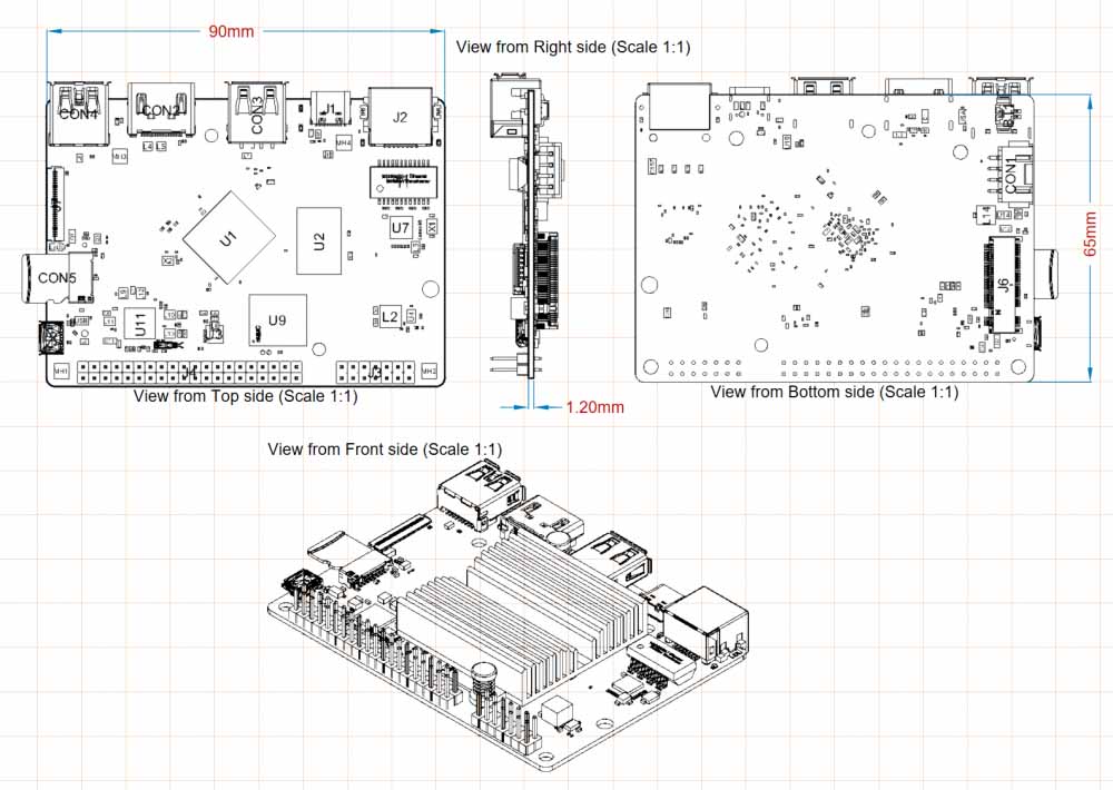 ODROID-M1S Einplatinen-Computer mit IO Header, 8 GB RAM ODROID-M1S Einplatinen-Computer mit IO Header, 8 GB RAM