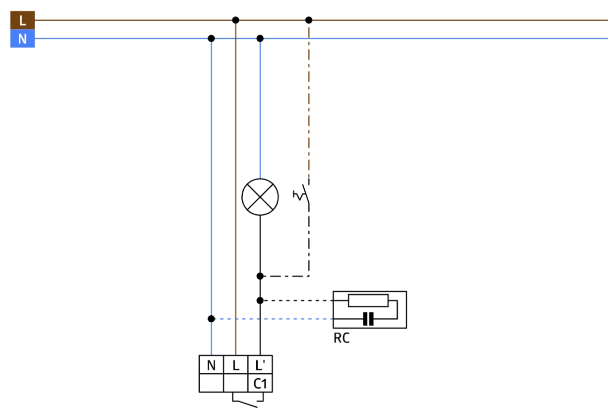 BEG Bewegungsmelder RC-plus next N 230, mit Unterkriechschutz, schwarz, 230°