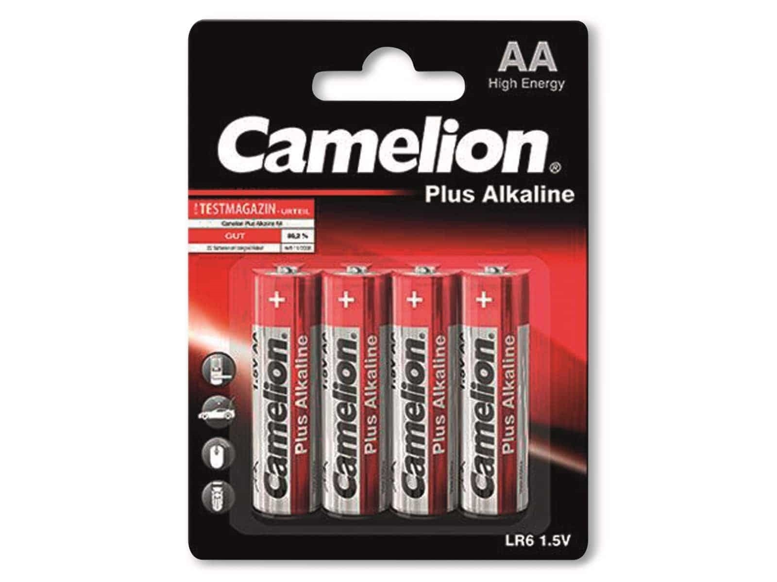 CAMELION Mignon-Batterie, Plus-Alkaline, LR6, 4 Stück CAMELION Mignon-Batterie, Plus-Alkaline, LR6, 4 Stück
