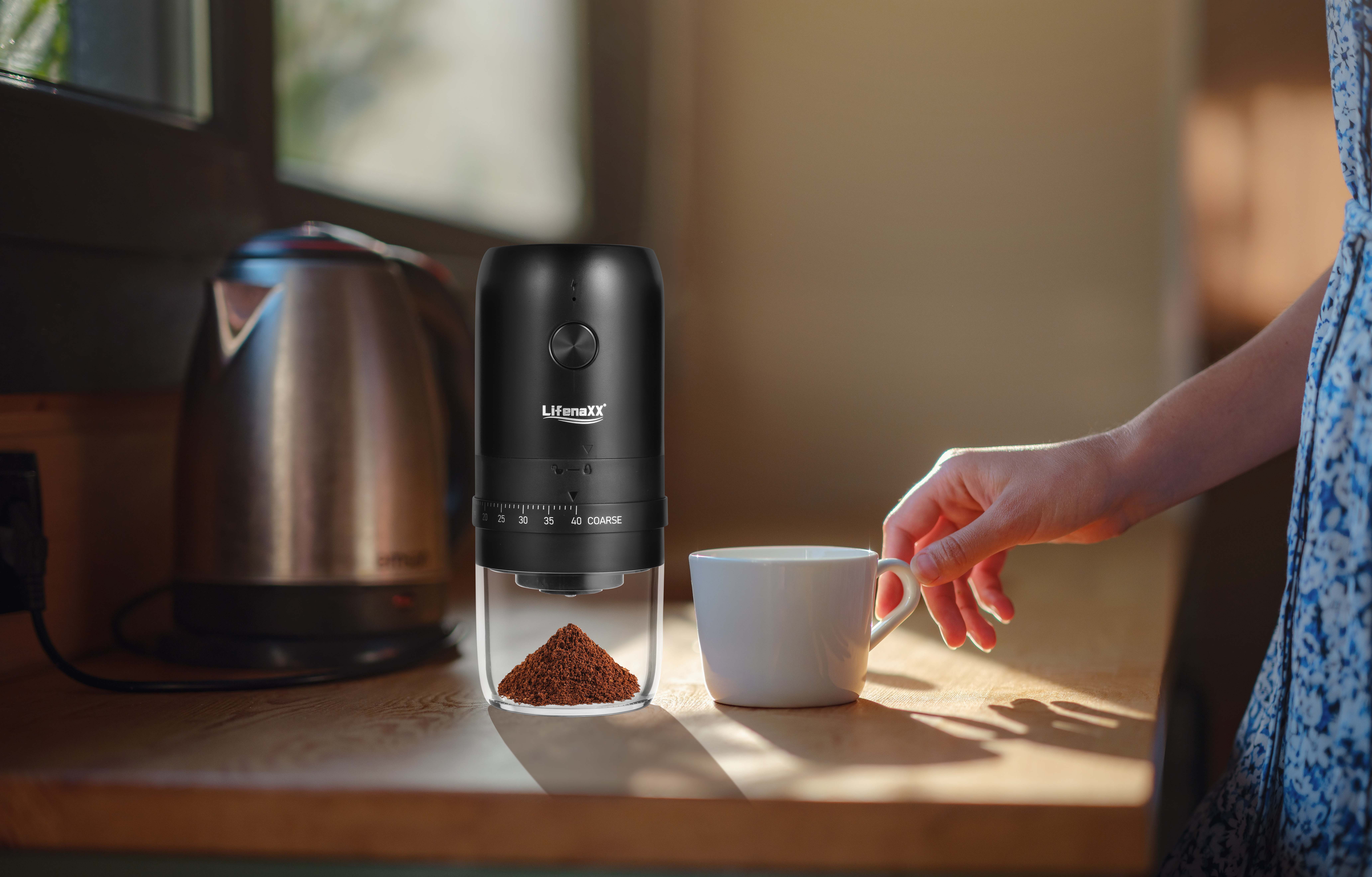 LIFENAXX Elektrische Kaffeemühle LX-063