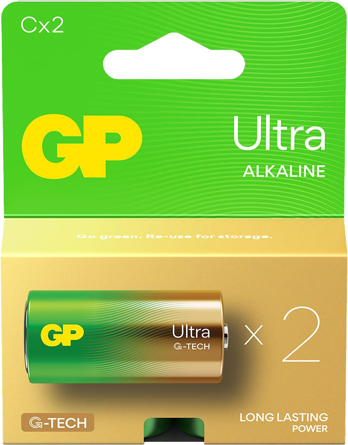 GP C-Baby-Batterie Alkaline Ultra, 1,5 V, 2 Stück