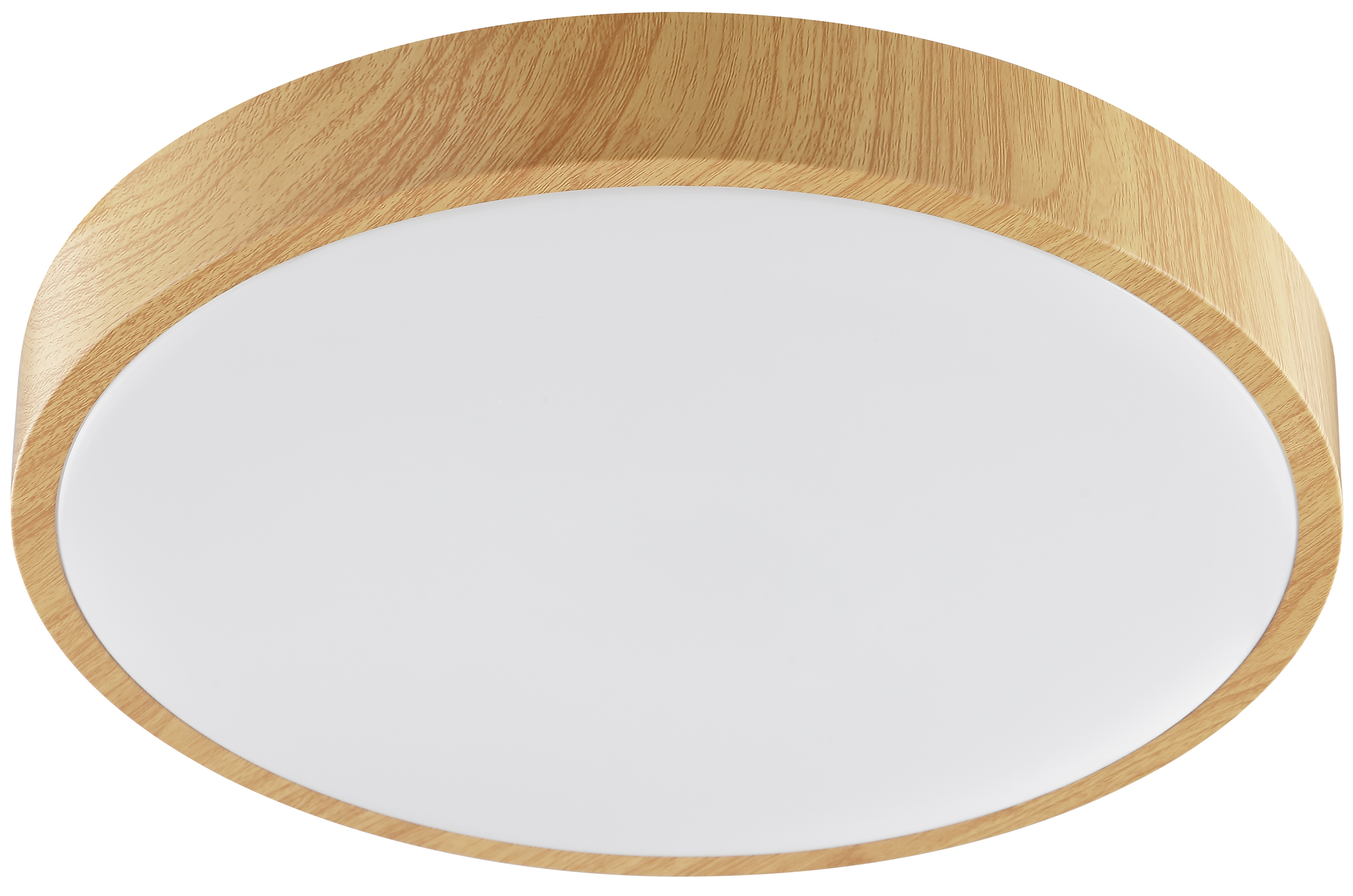 BRILLIANT LED-Deckenleuchte, Ø 38,5 cm, 24 W, 3000 K, 2300 lm, warmweiß, IP20, Holzoptik