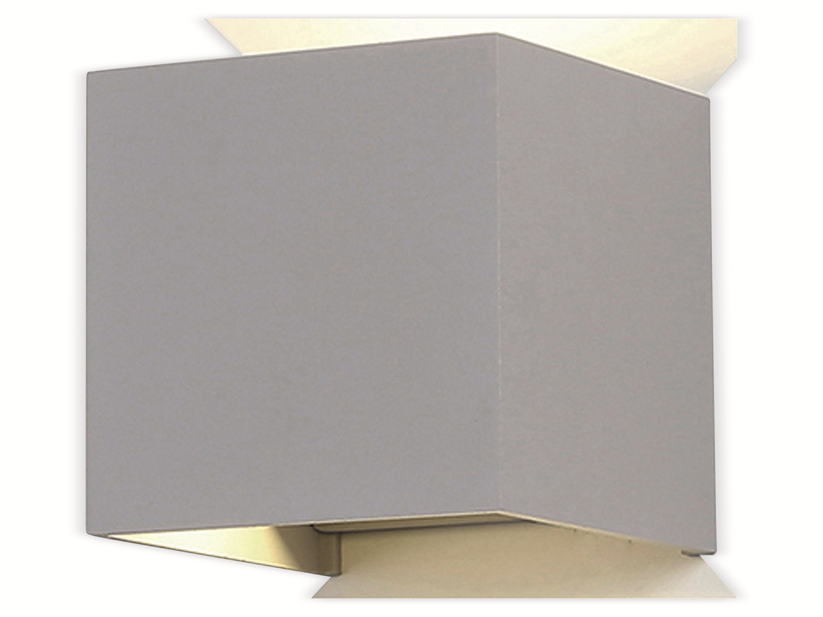 OPTONICA LED-Wandleuchte 7459, EEK: E, 12W, IP54, 1320 lm, 3000K, grau