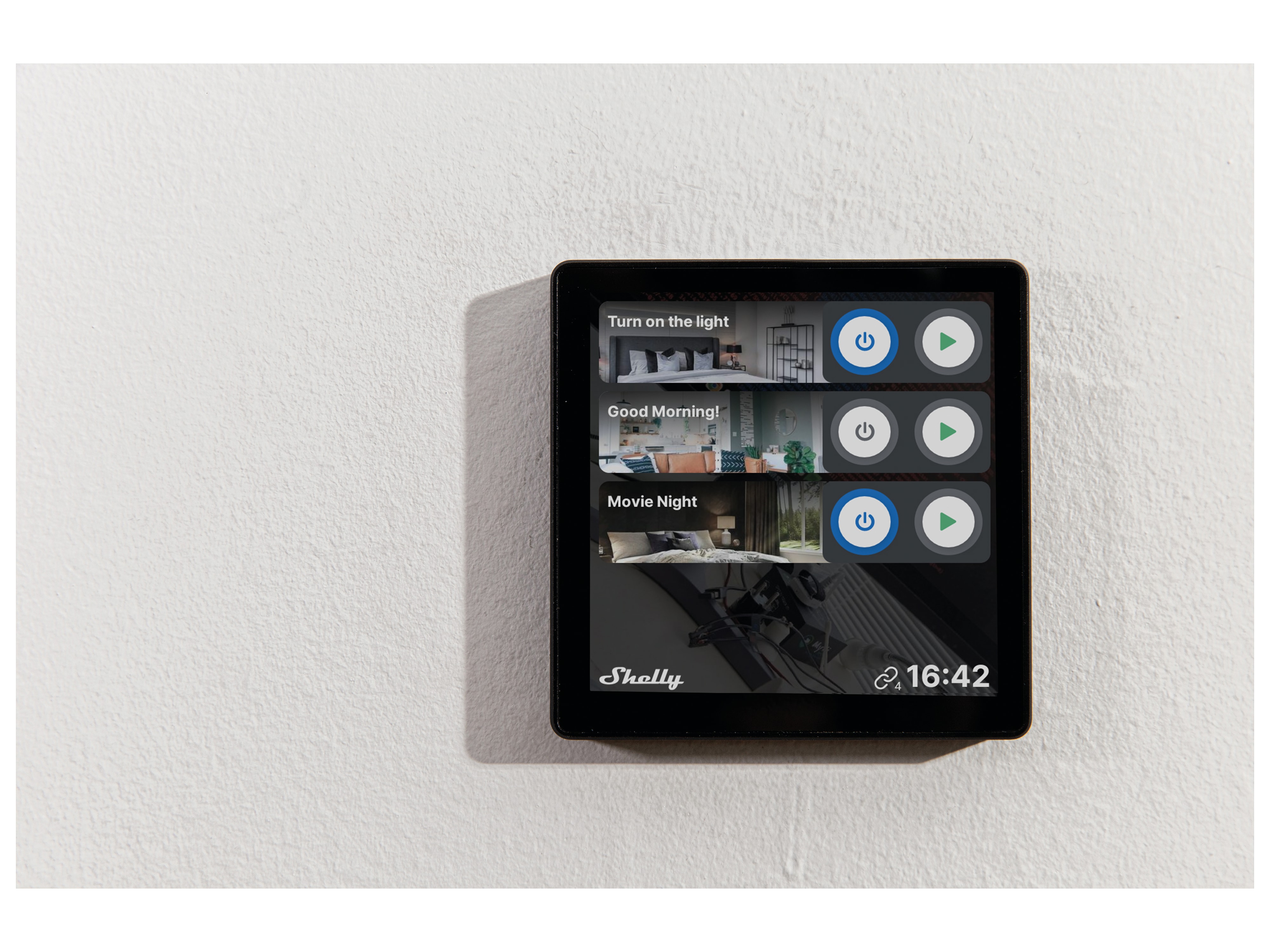 SHELLY WLAN-Schaltaktor Wall Display, Android, UP, schwarz SHELLY WLAN-Schaltaktor Wall Display, Android, UP, schwarz