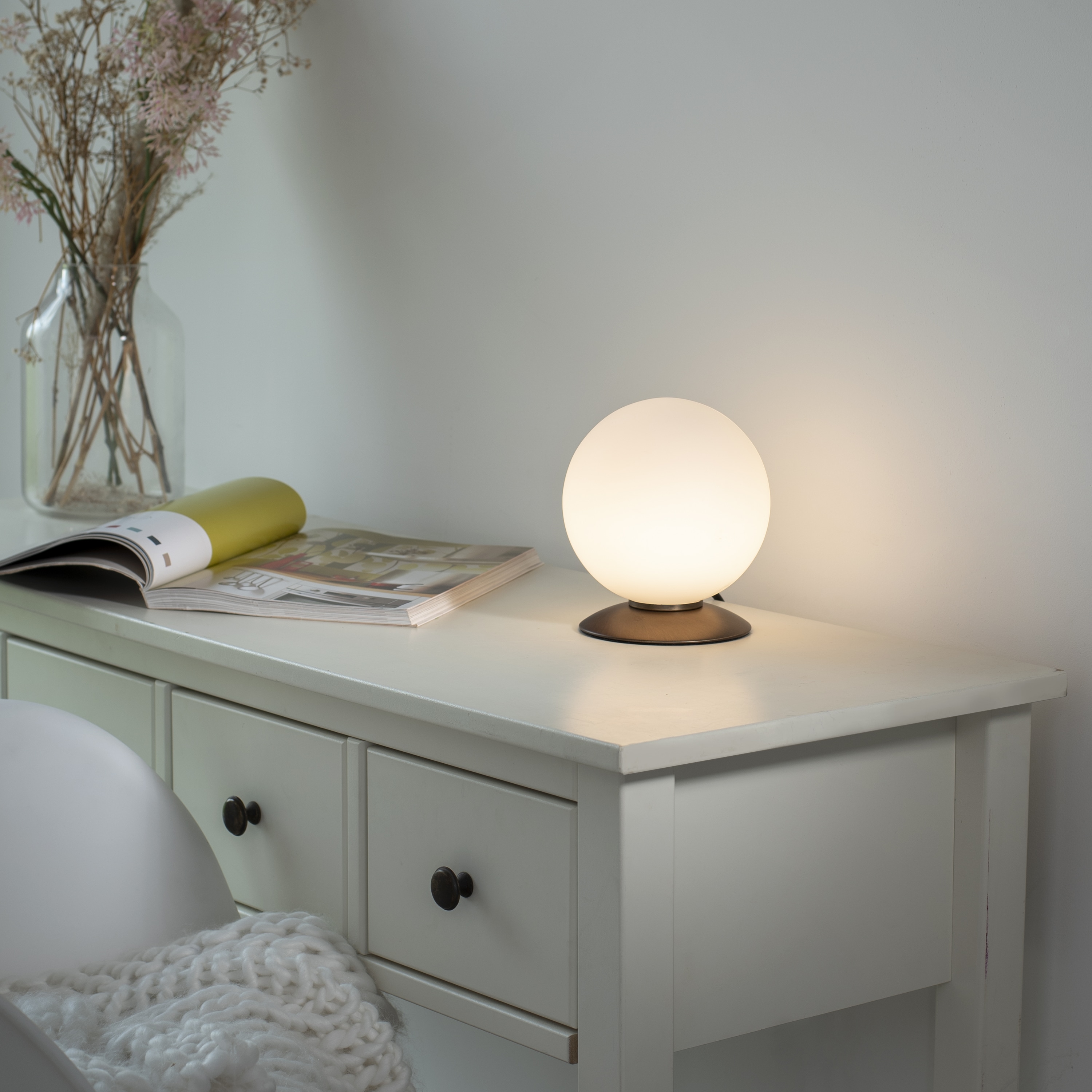 PAUL NEUHAUS LED-Tischleuchte 4013-11 altmessing, G9, 2,6 W, 265 lm, 3000 K