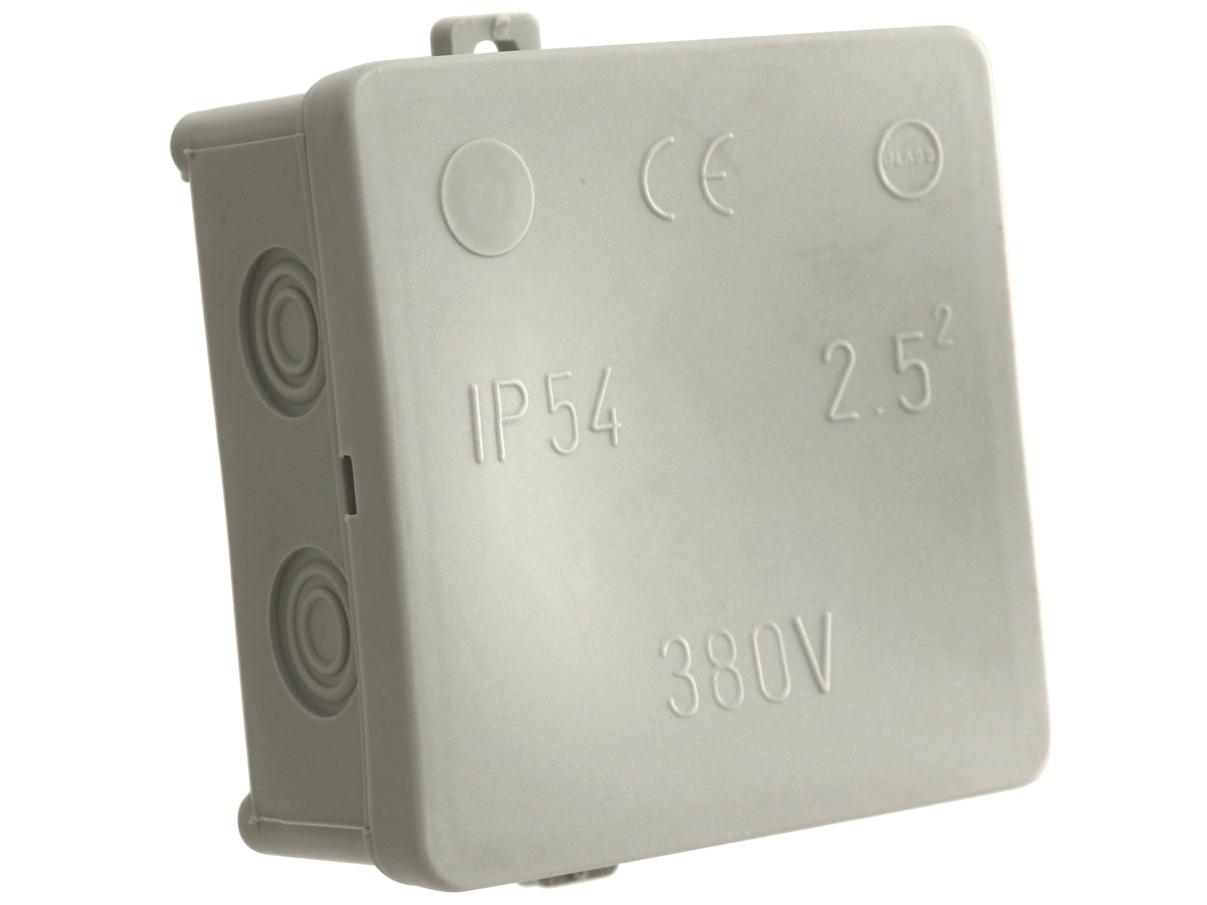 Abzweigdose, AP, IP54, 85x85x40mm, grau Abzweigdose, AP, IP54, 85x85x40mm, grau