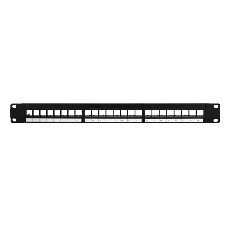 LOGILINK Patchpanel NK4065, 19", 24 Keystone-Module, schwarz LOGILINK Patchpanel NK4065, 19", 24 Keystone-Module, schwarz