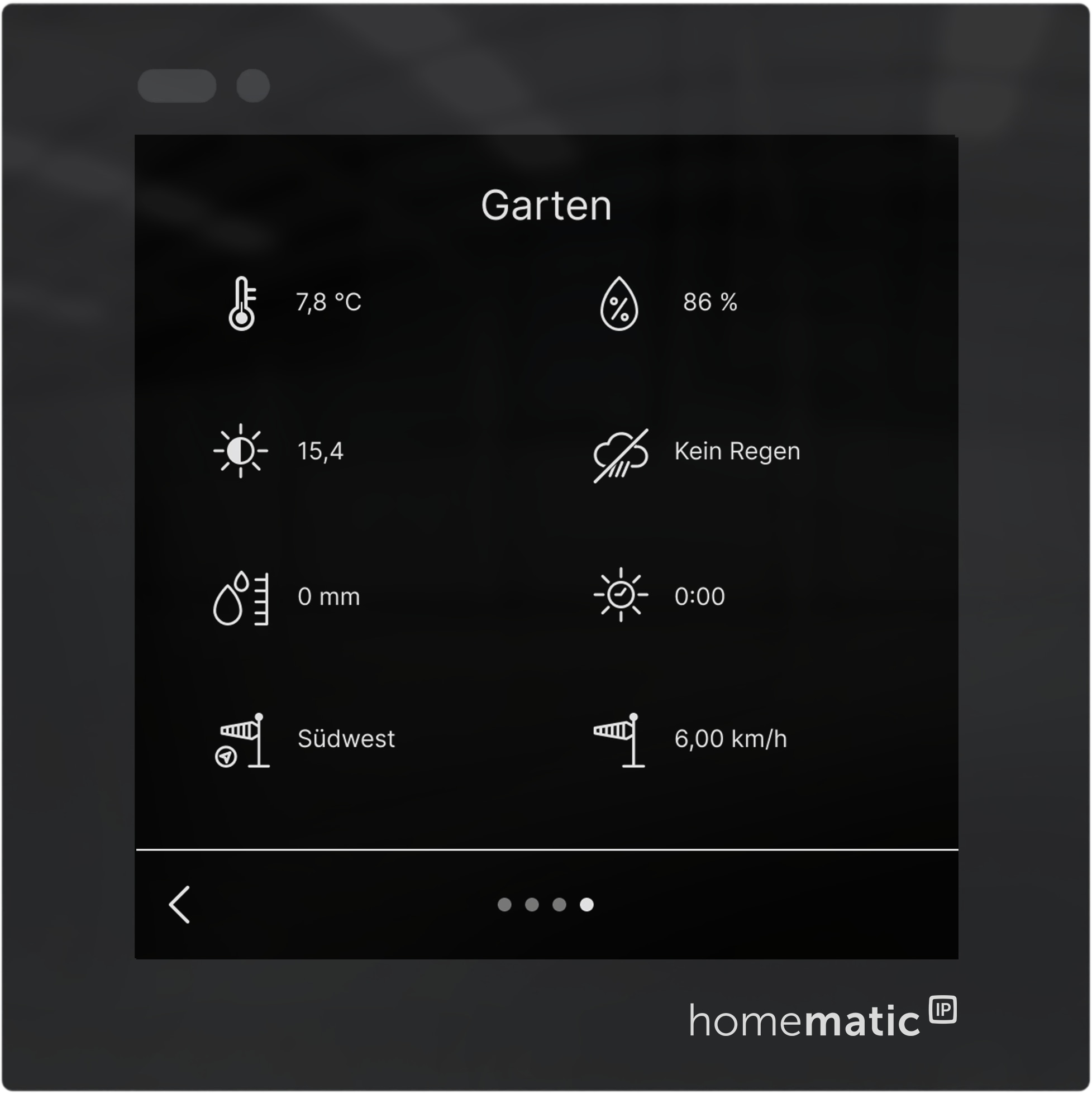 HOMEMATIC IP 161937A0, Glasdisplay plus