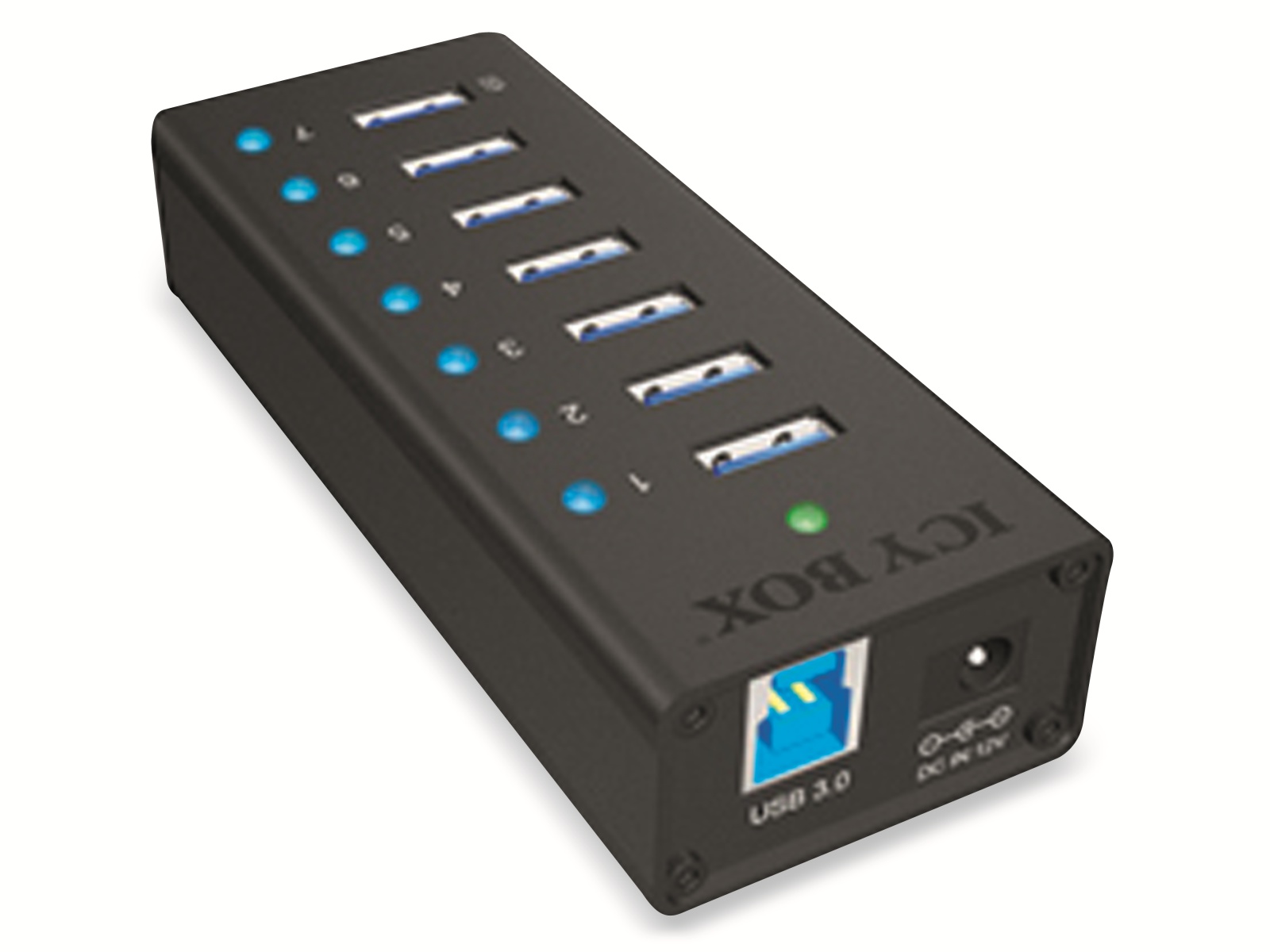 ICY BOX USB-Hub IB-AC618, 7-port, USB 3.0