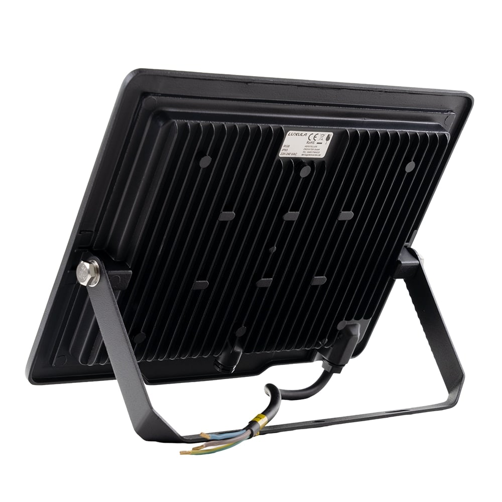 LUXULA RGB LED-Fluter LX400184, 100W, IP65, schwarz, mit Fernbedienung LUXULA RGB LED-Fluter LX400184, 100W, IP65, schwarz, mit Fernbedienung