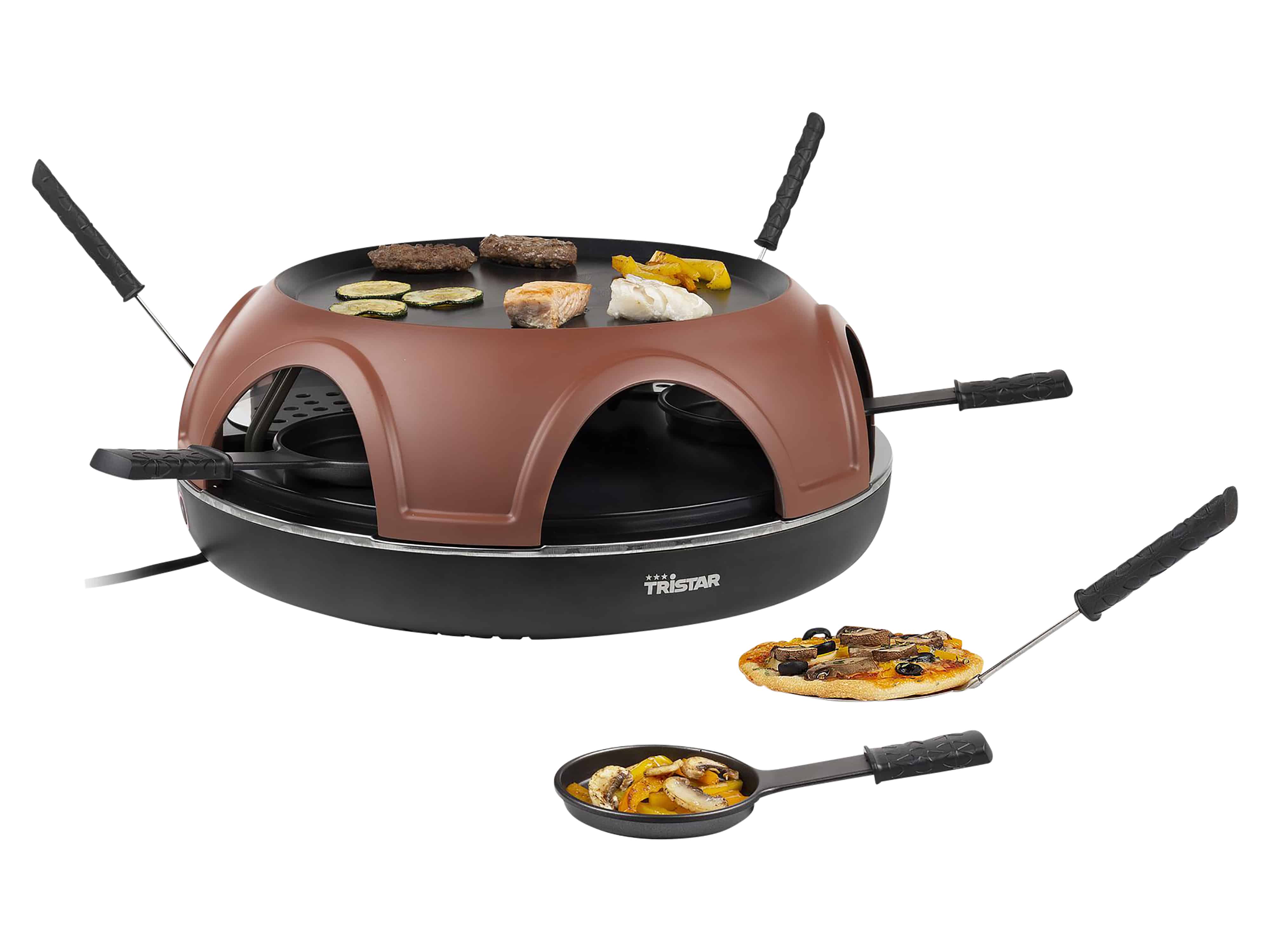 TRISTAR Pizzamaker Festa Gourmet, PZ-9160, 3in1, für 6 Personen