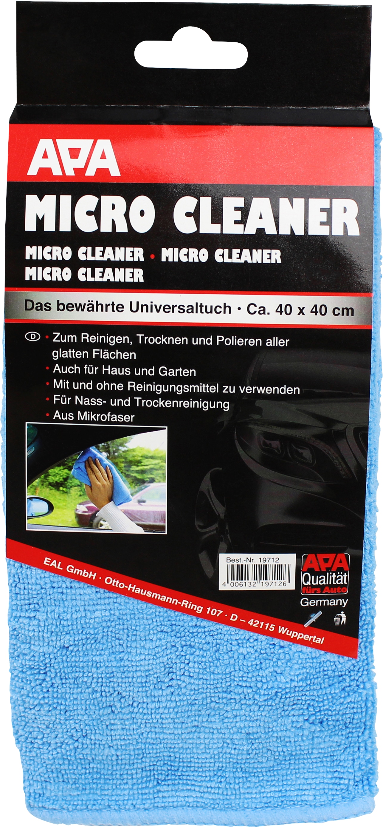 APA Microfasertuch Micro Cleaner, 19712, 40x40 cm