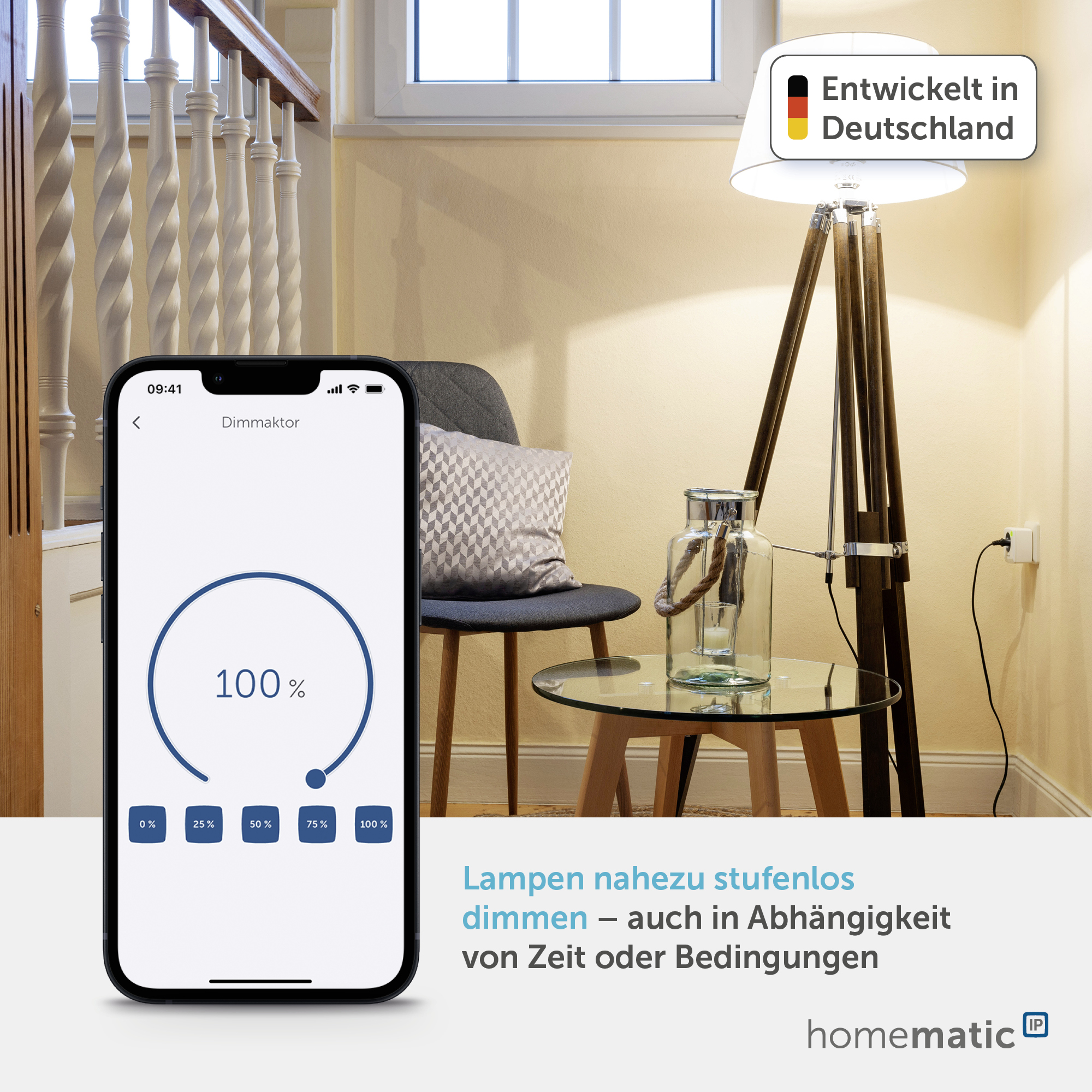 HOMEMATIC IP Smart Home 150327A0, Dimmersteckdose Phasenabschnitt
