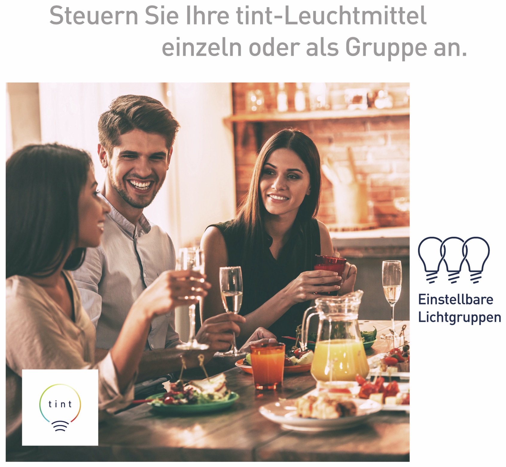 TINT Startserset MüLLER LICHT E27, 9,5 W, EEK G, 806 lm, 2x Birne, 1x FB