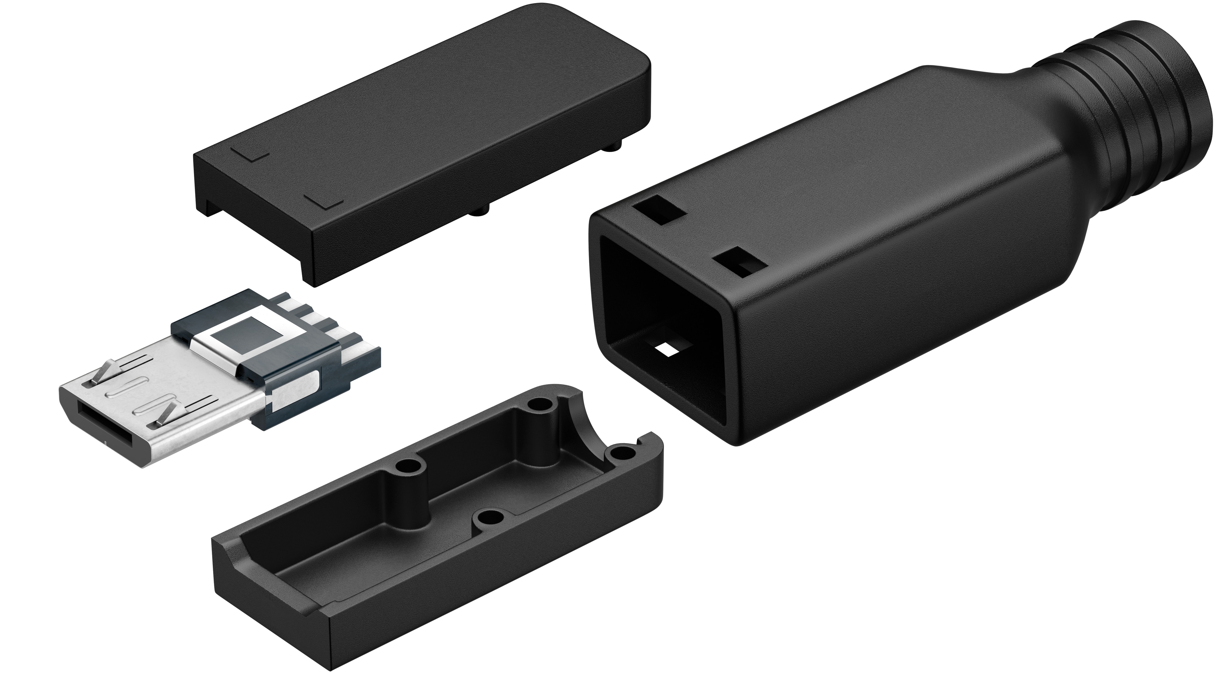 GOOBAY Micro-USB-Stecker Lötversion, USB 2.0, 2,5 W, 0,5 A, 480 Mbit/s