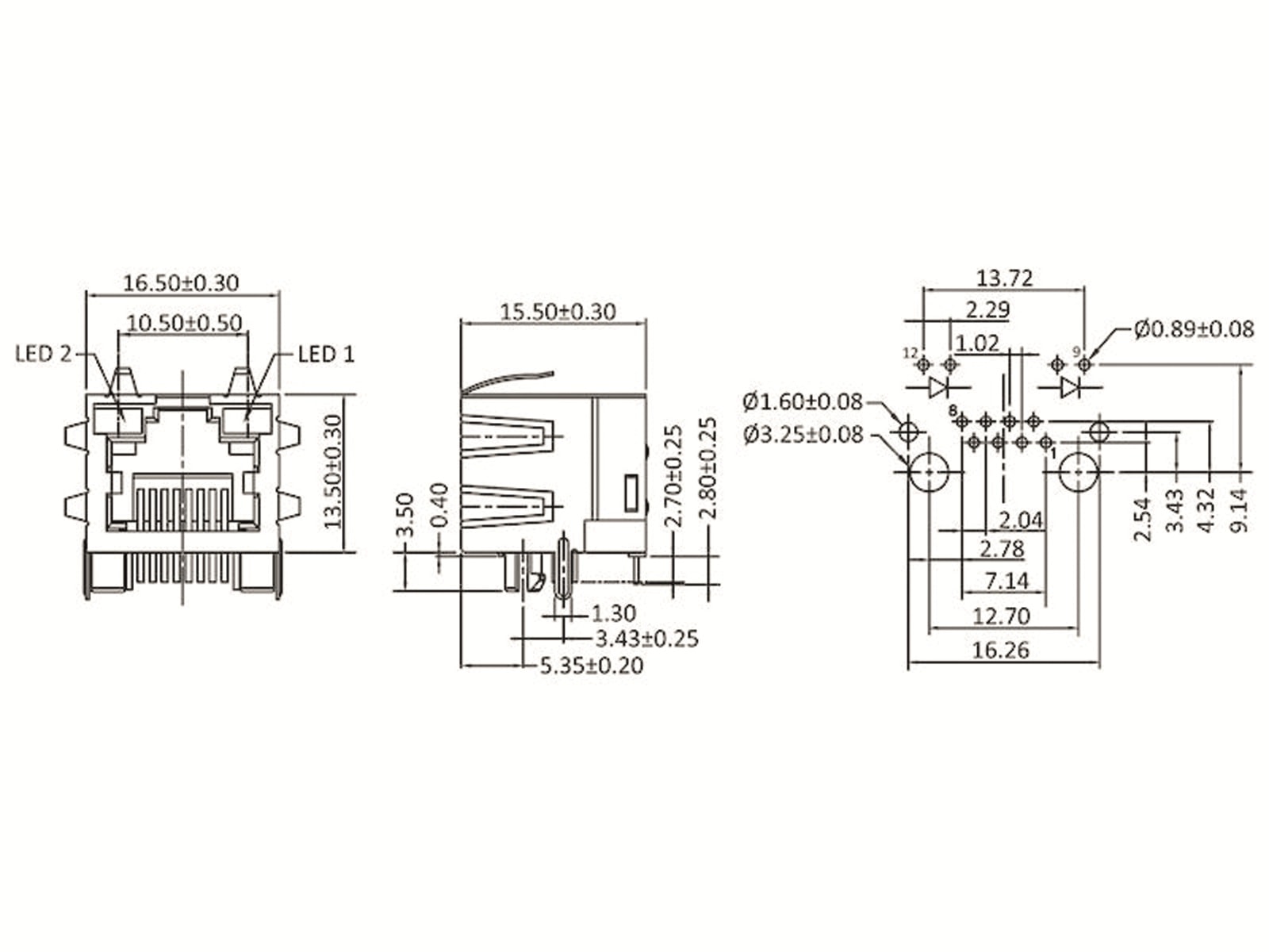 ECON CONNECT Pfostenverbinder, DIN 41651, 20-polig, grau, RM 2,54 mm