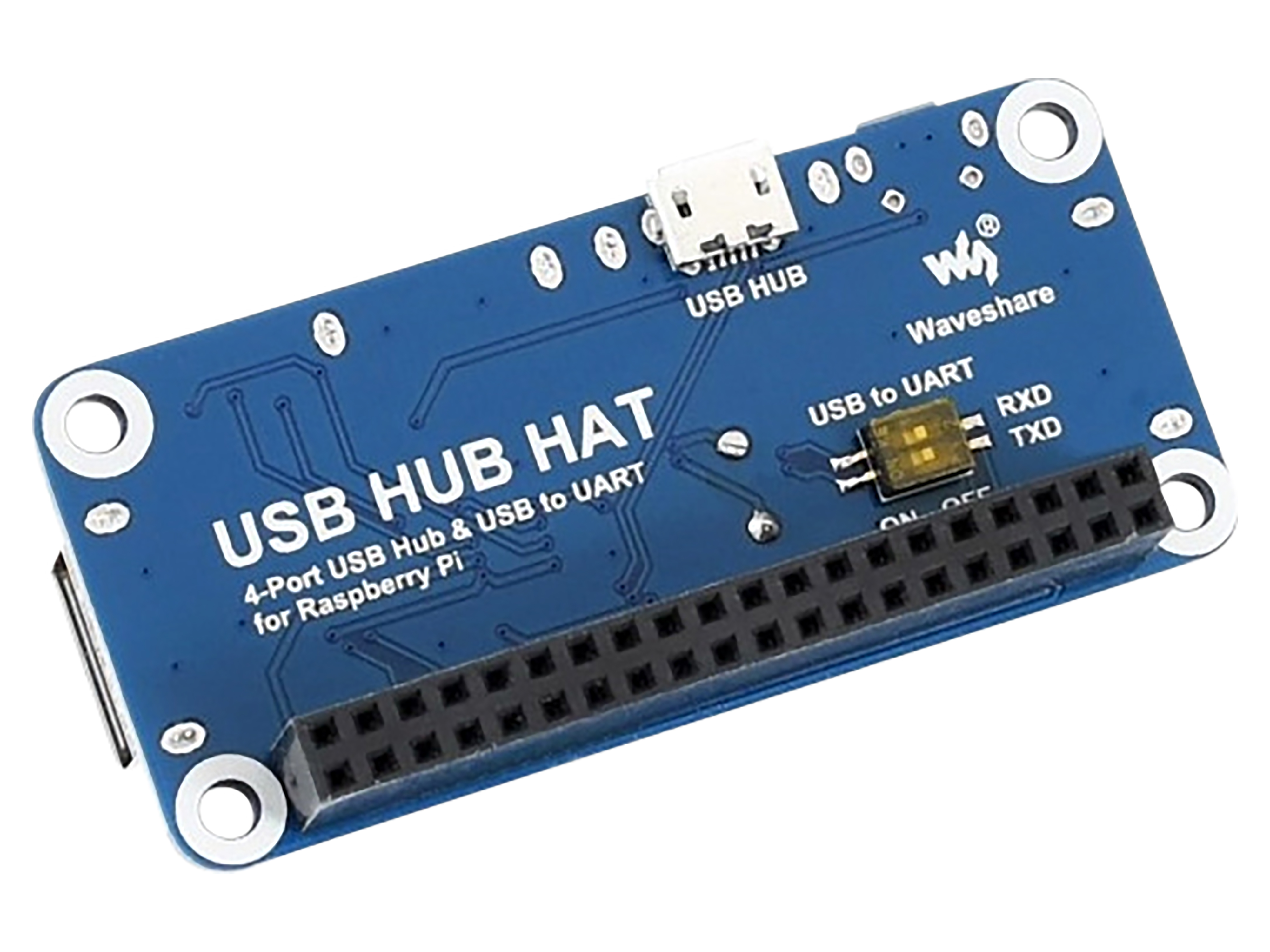 WAVESHARE USB-Hub mit 4 Anschlüssen für Raspberry Pi