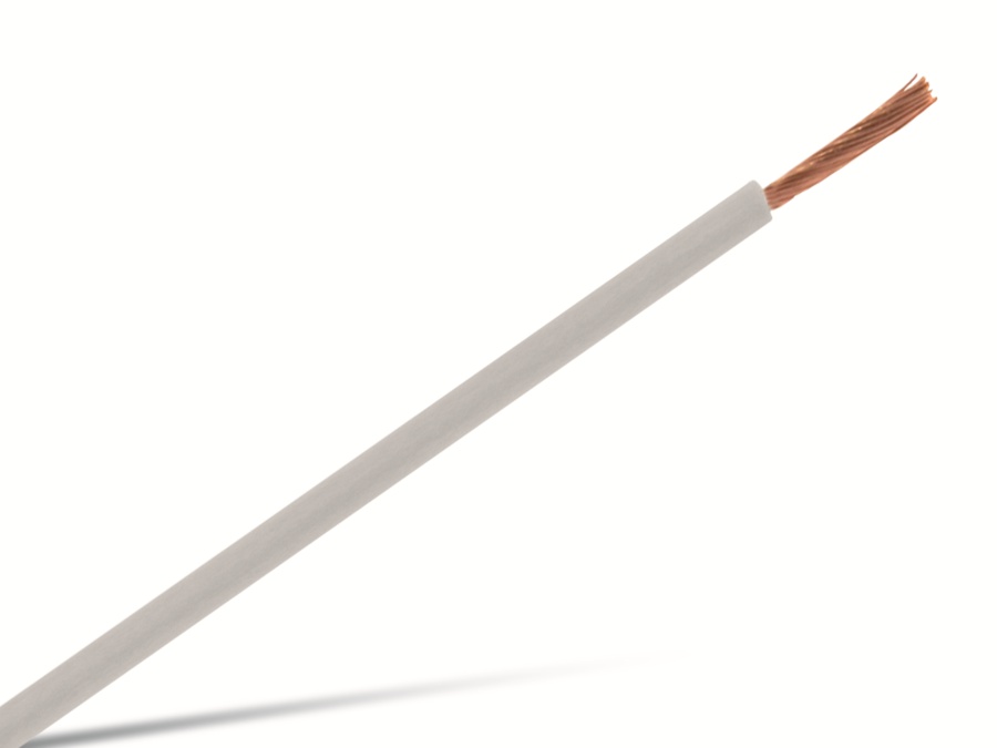 Installationslitze H05V-K, 0,5 mm², 100 m, weiß Installationslitze H05V-K, 0,5 mm², 100 m, weiß