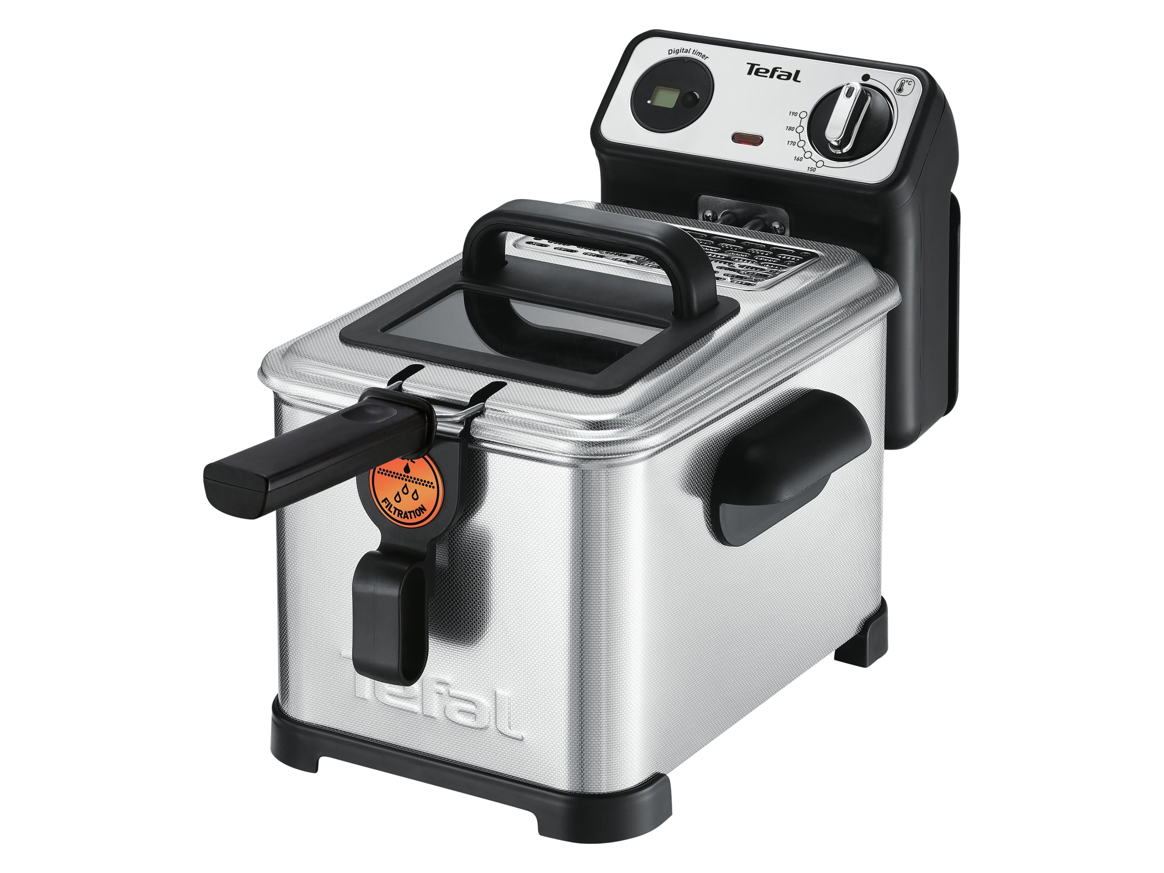 TEFAL Fritteuse Filtra Pro FR5111 Edelstahl, 3 L, 2400W