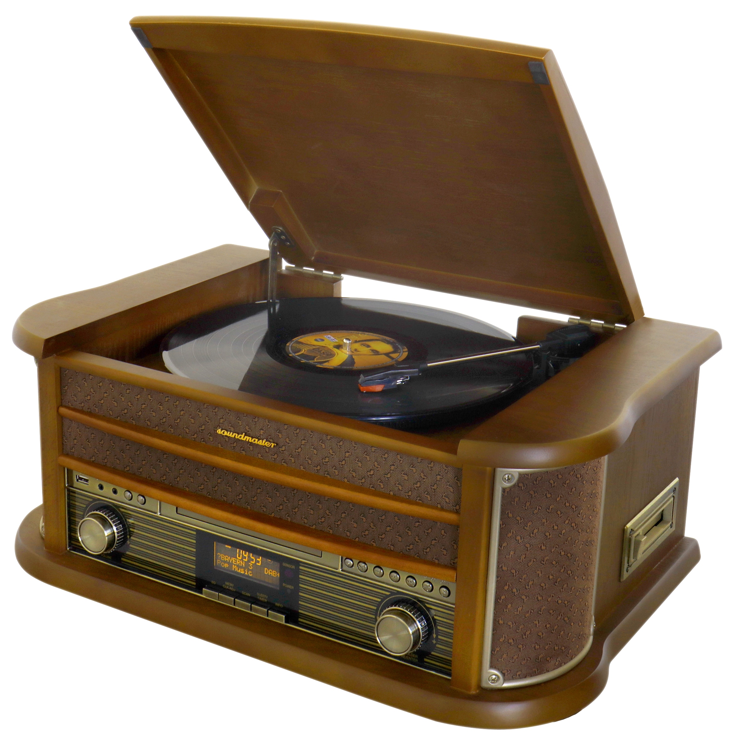 SOUNDMASTER CLASSIC LINE Stereoanlage NR565DAB, Nostalgie SOUNDMASTER Nostalgie Stereoanlage NR565DAB