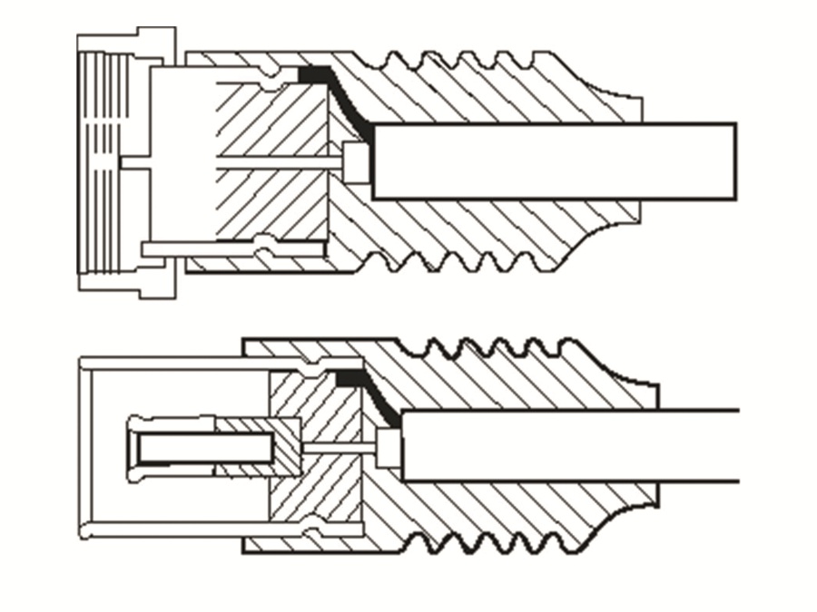 GOOBAY SAT-Antennenanschlusskabel F-Stecker/Koaxkupplung, weiß, 2,5 m