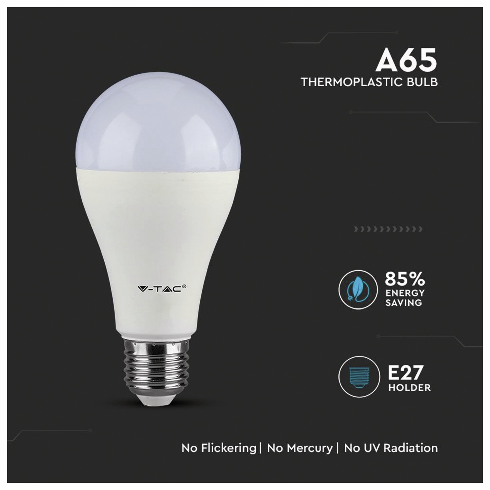 V-TAC LED-Lampe VT 215 (159), E27, EEK: G, 15 W, 1250 lm, 3000 K