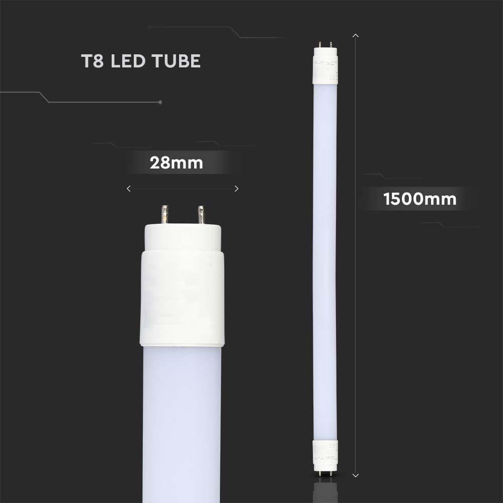 V-TAC LED-Röhre VT-1577, T8, G13, EEK: F, 20 W, 2100 lm, 3000 K, 1500 mm, 4 Stück V-TAC LED-Röhre VT-1577, T8, G13, EEK: F, 20 W, 2100 lm, 3000 K, 1500 mm, 4 Stück