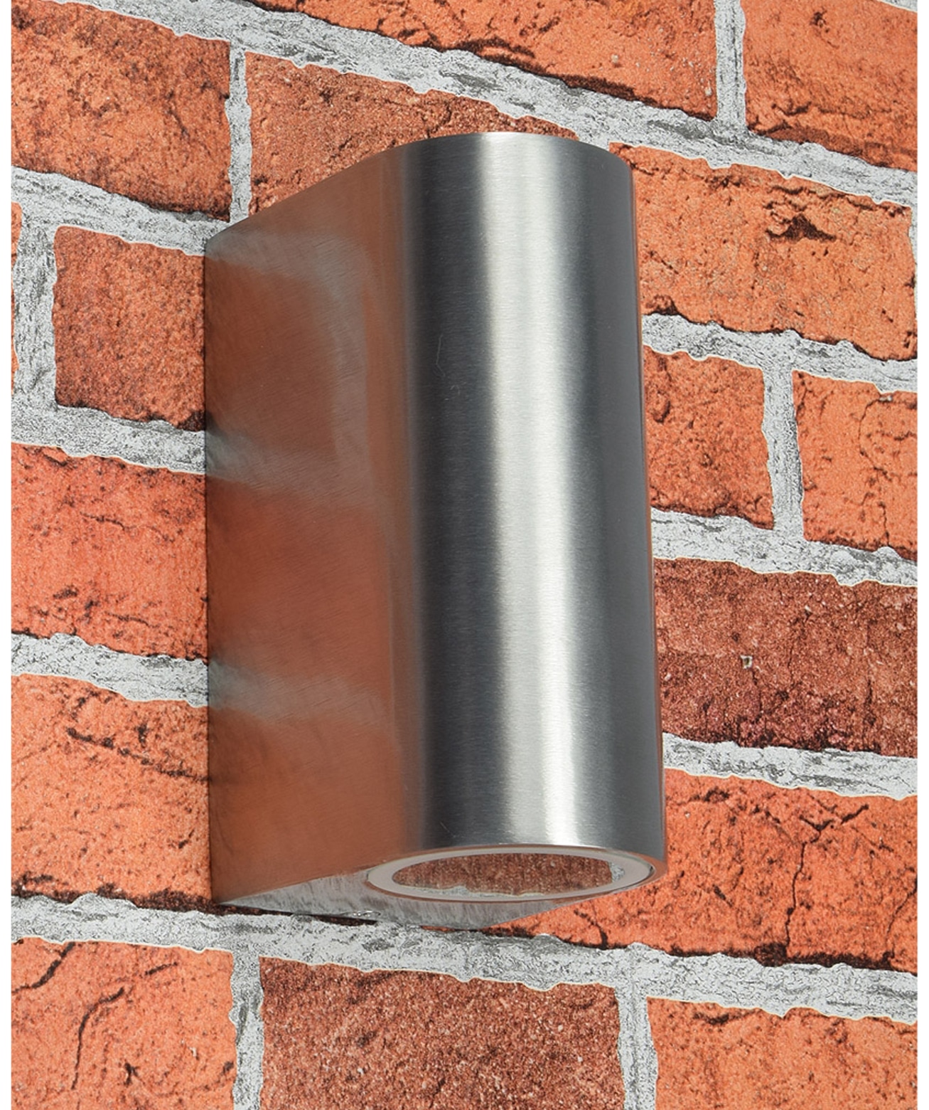 CHILITEC Wandleuchte CTW-2, IP44, 2x GU10, Edelstahl