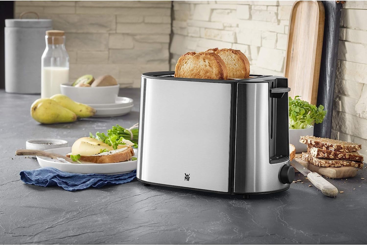 WMF Toaster Bueno Pro, 2 Scheiben, Doppelschlitz, edelstahl, 870 W
